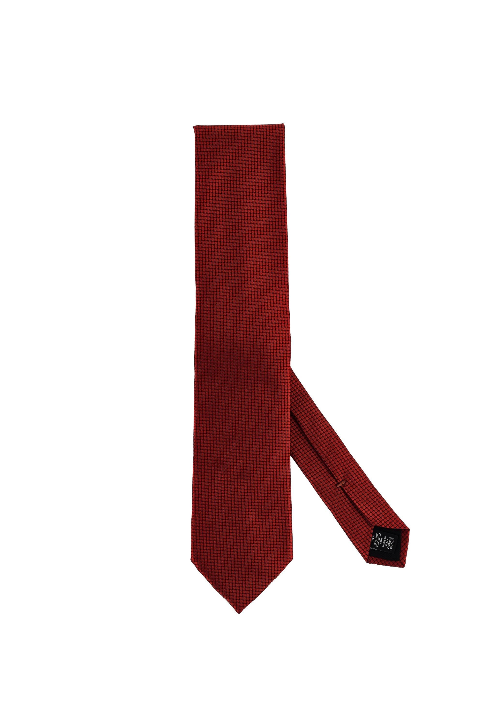 Zegna Cravatta micro trama in pura seta Z2W00TA2-1P8/2 RE1