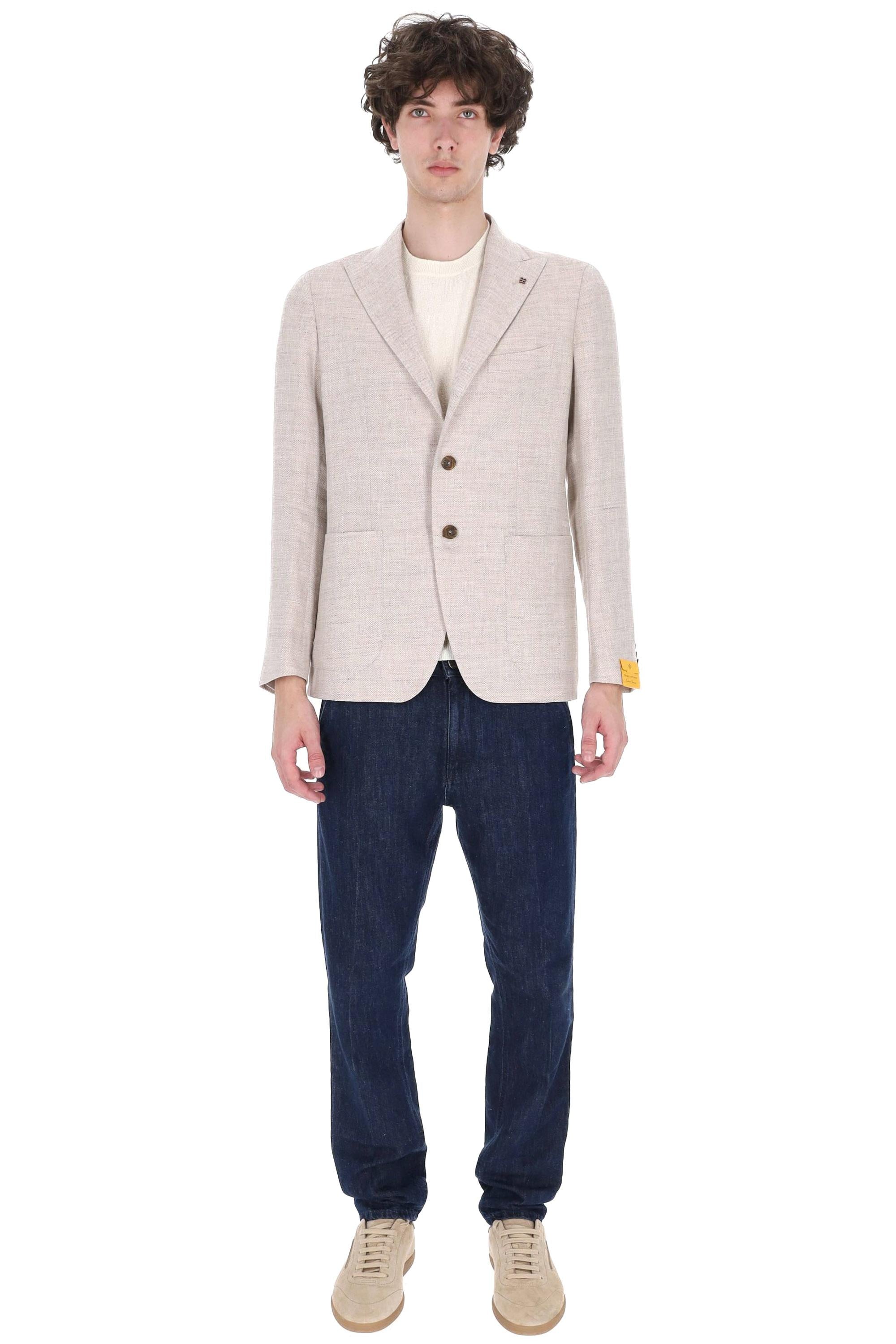 Tagliatore Giacca resca in lino-lana mod. Montecarlo 1SMC26K 520142 EA826