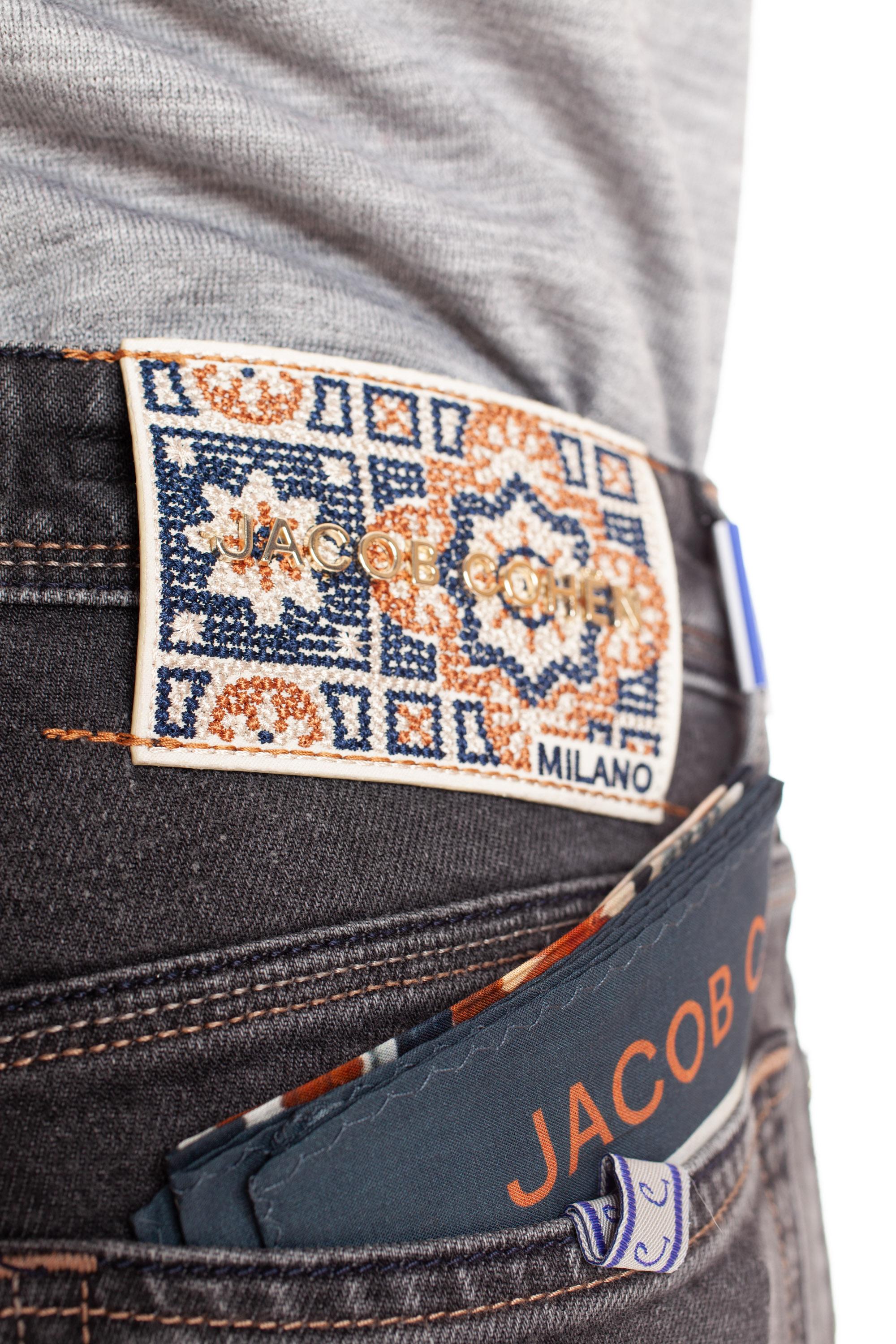 Jeans grigio in cotone etichetta kilim Bard fit M04 39S 4072 BARD 625D Jacob Cohen