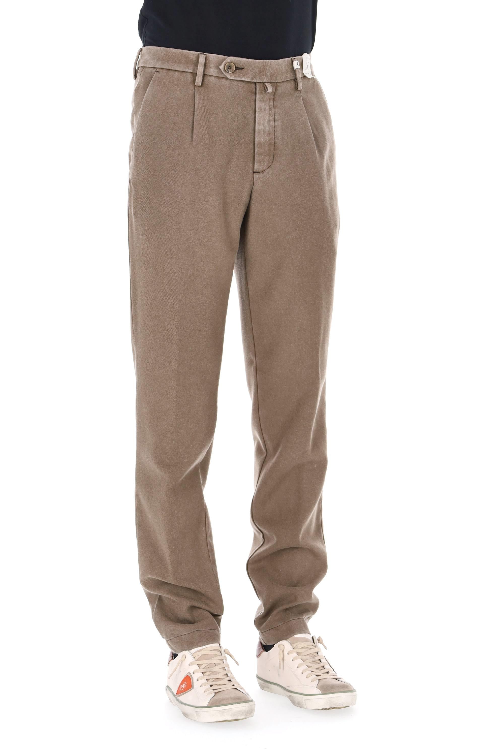 Myths Pantalone in lana vergine delavé mod. Zeus 25WM19LONG 102 44