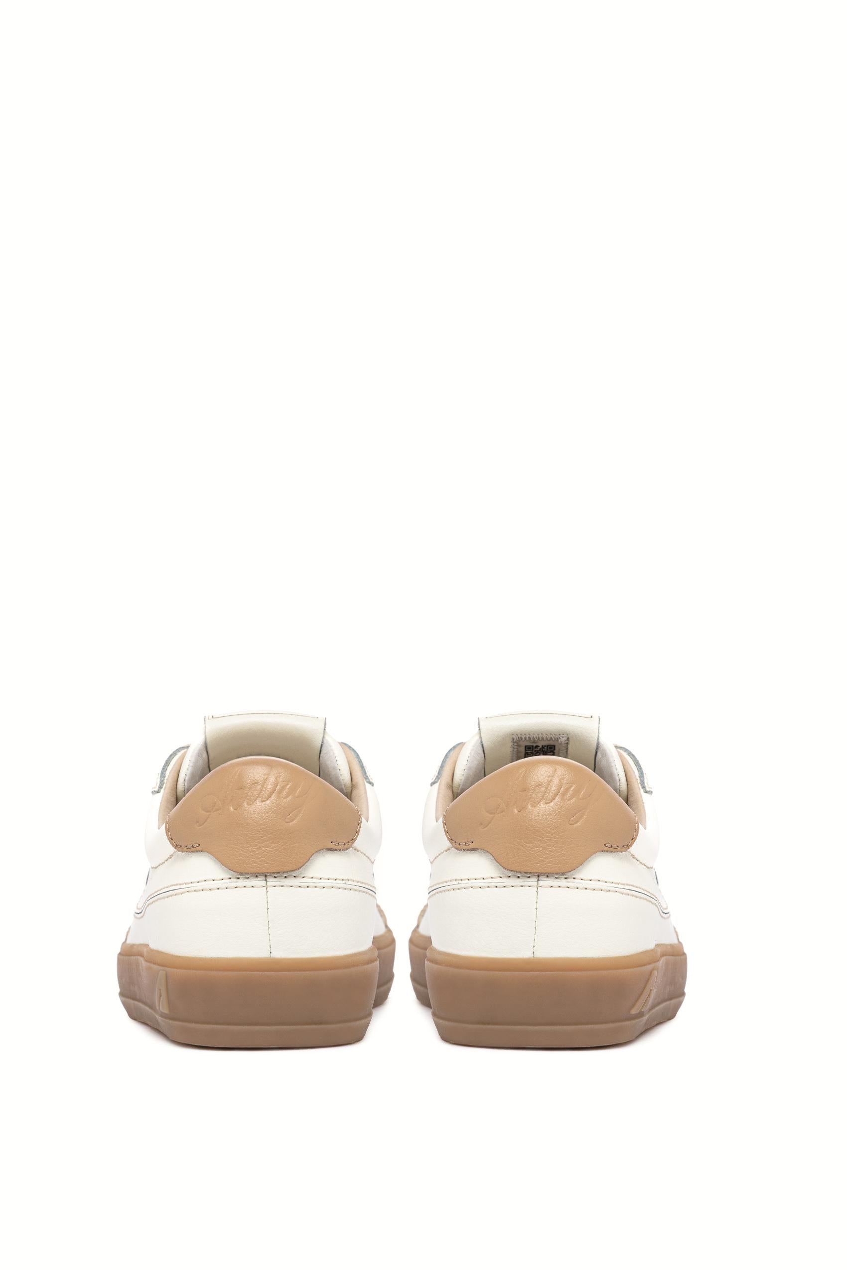 Autry Sneaker Windscape in pelle con talloncino nocciola SCLM UK08 MARSH/TAN