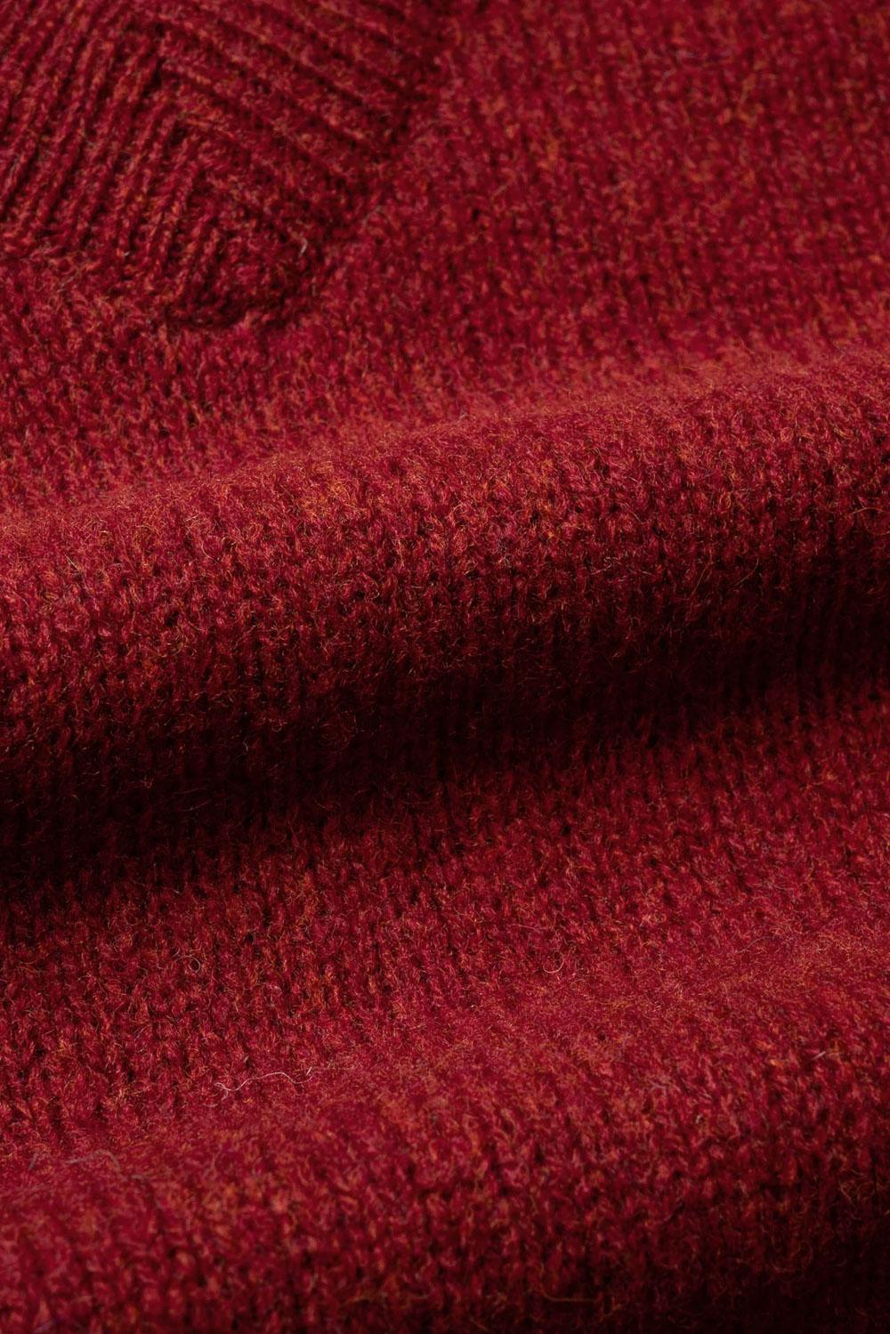 Howlin' Maglia scollo V in lana shetland boxy fit FUTURE MEMORIES MAGMA