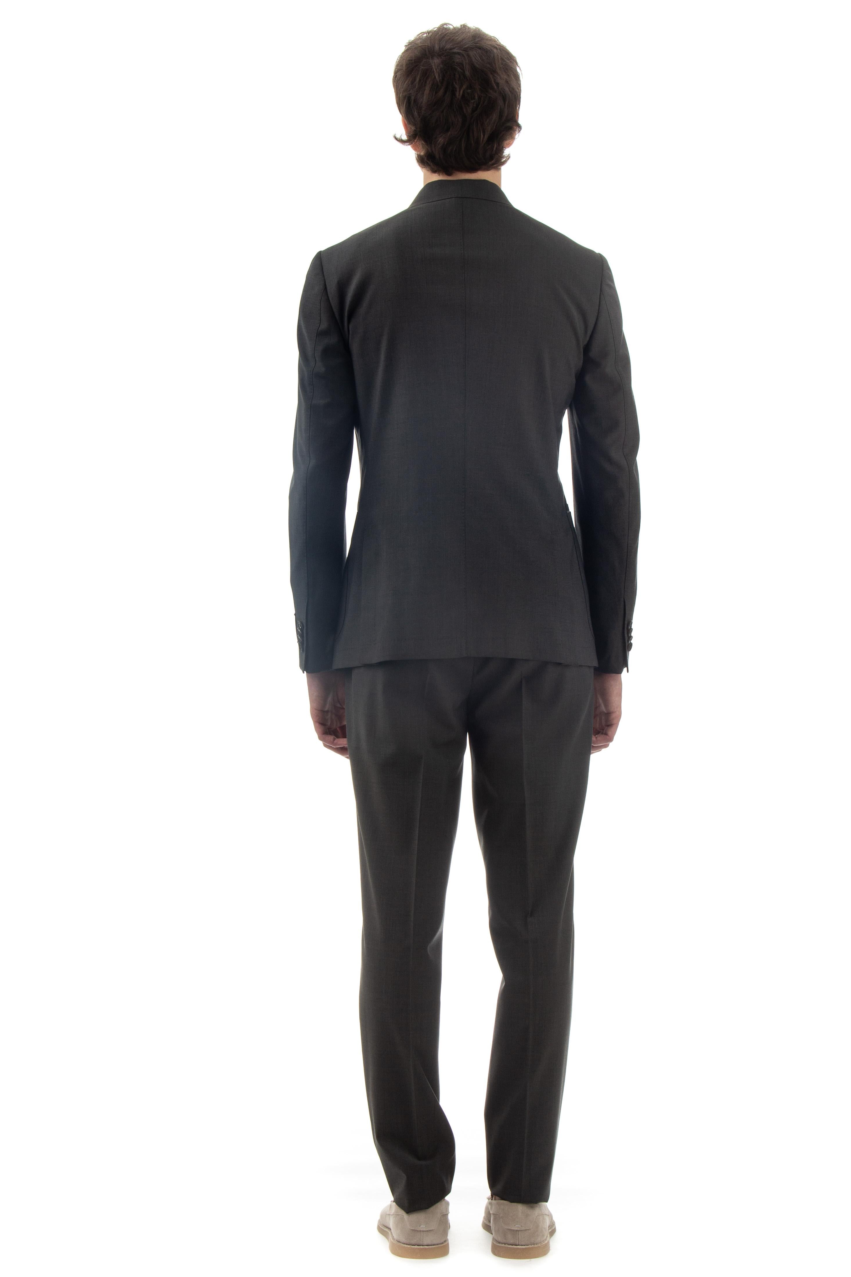 Zegna Abito in techmerino wash 522780A5 2XPYGX GRIGIO