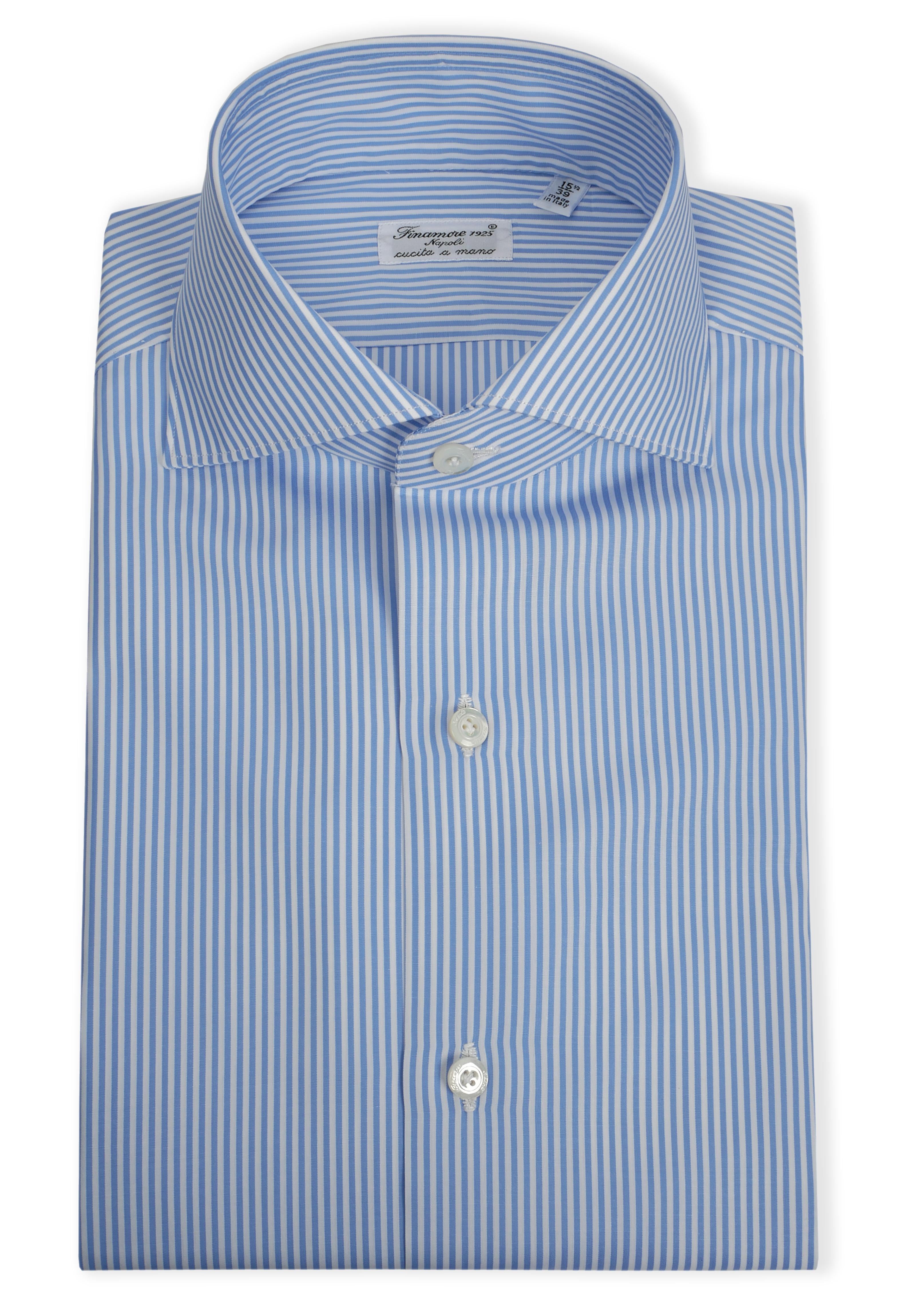 Finamore Camicia sartoriale in cotone popeline doppio ritorto linea milano 10586-C0116-EDUARDO 19