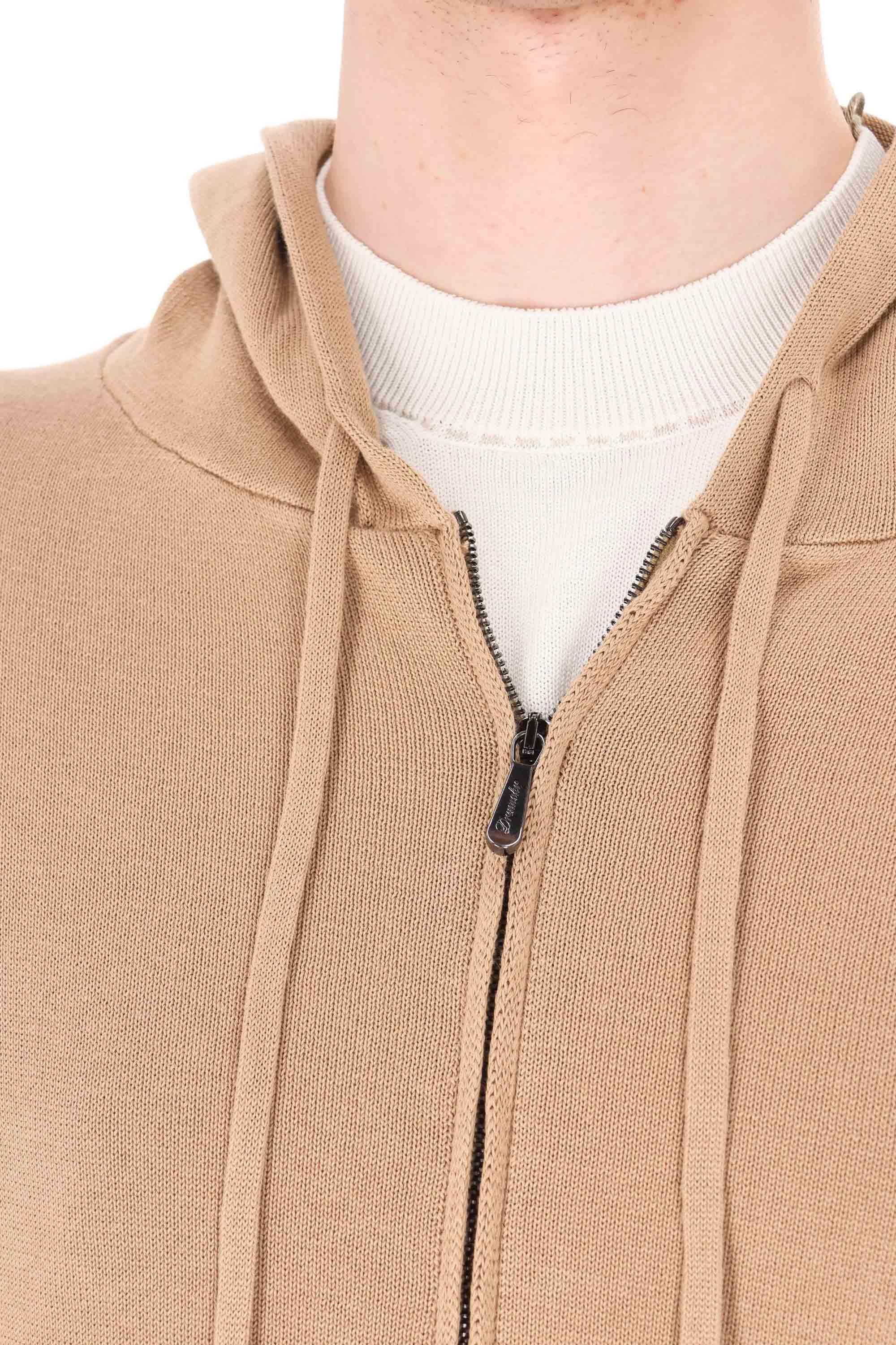 Drumohr Felpa in cotone con cappuccio D1Z305CZL 541