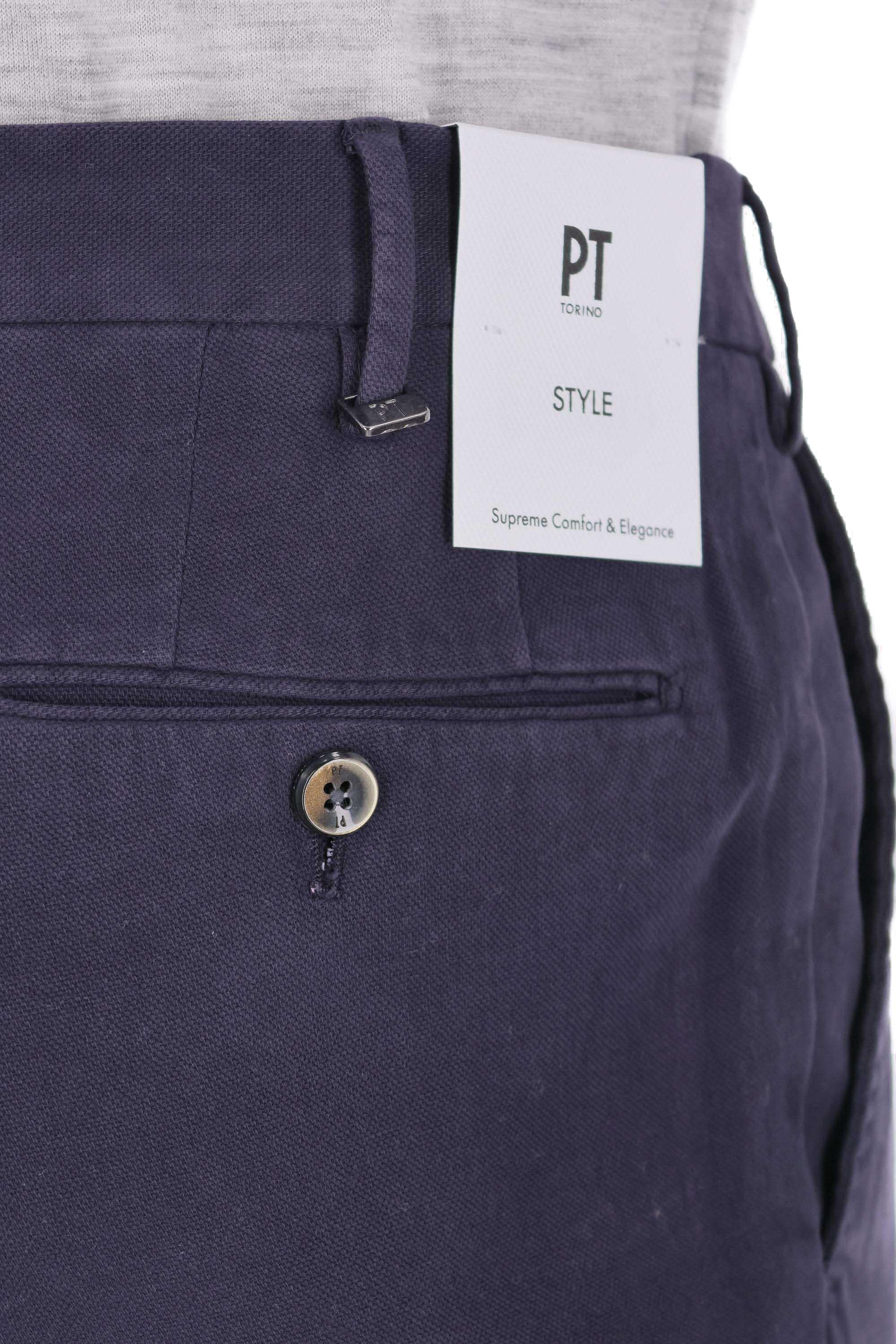 PT Torino Pantalone in cotone micro struttura Slim fit VT01Z00CL1 SD72/2 Y384