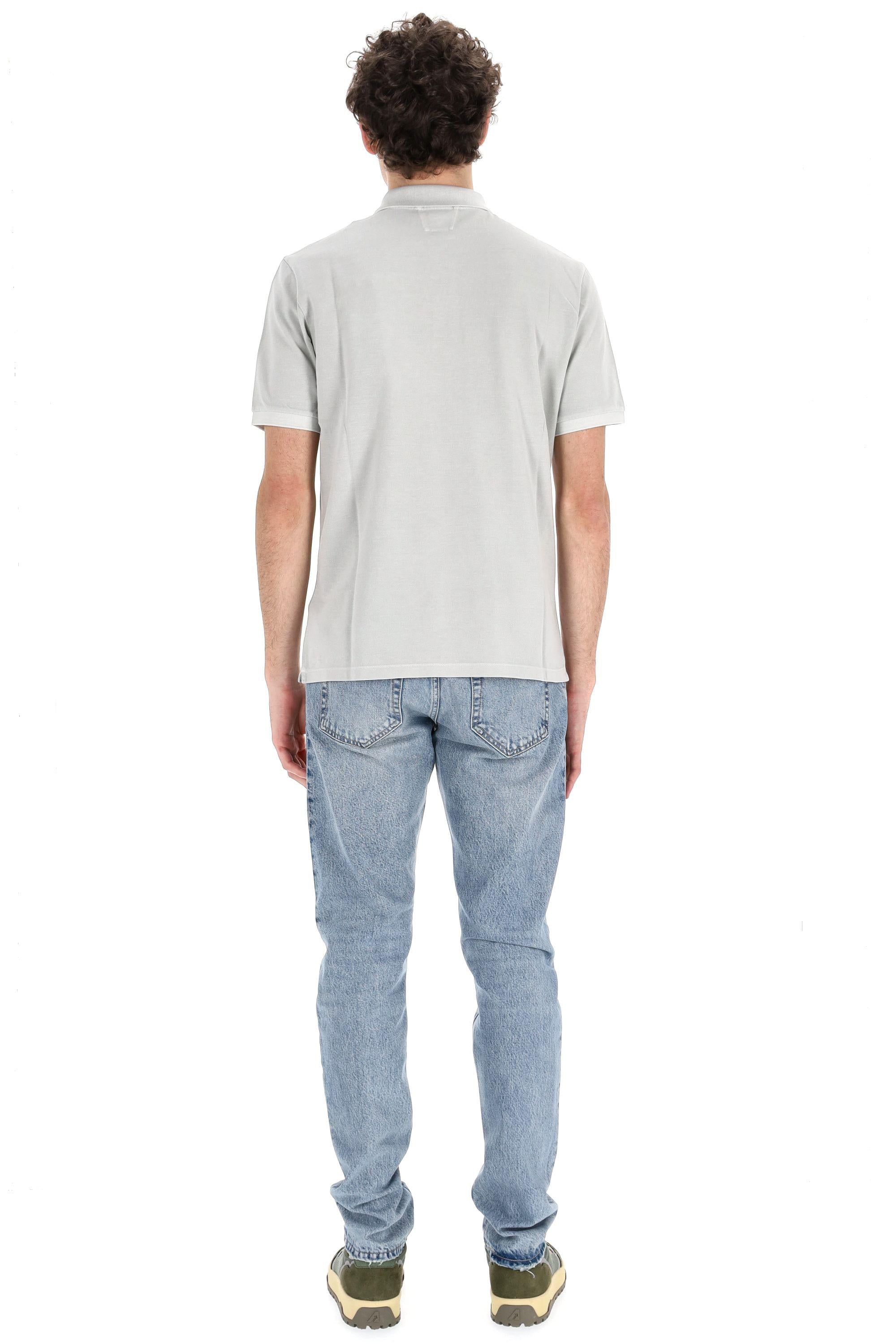 Polo in piquet di cotone 24/1 resist dyed MPL180A11 0300R 800 CP Company