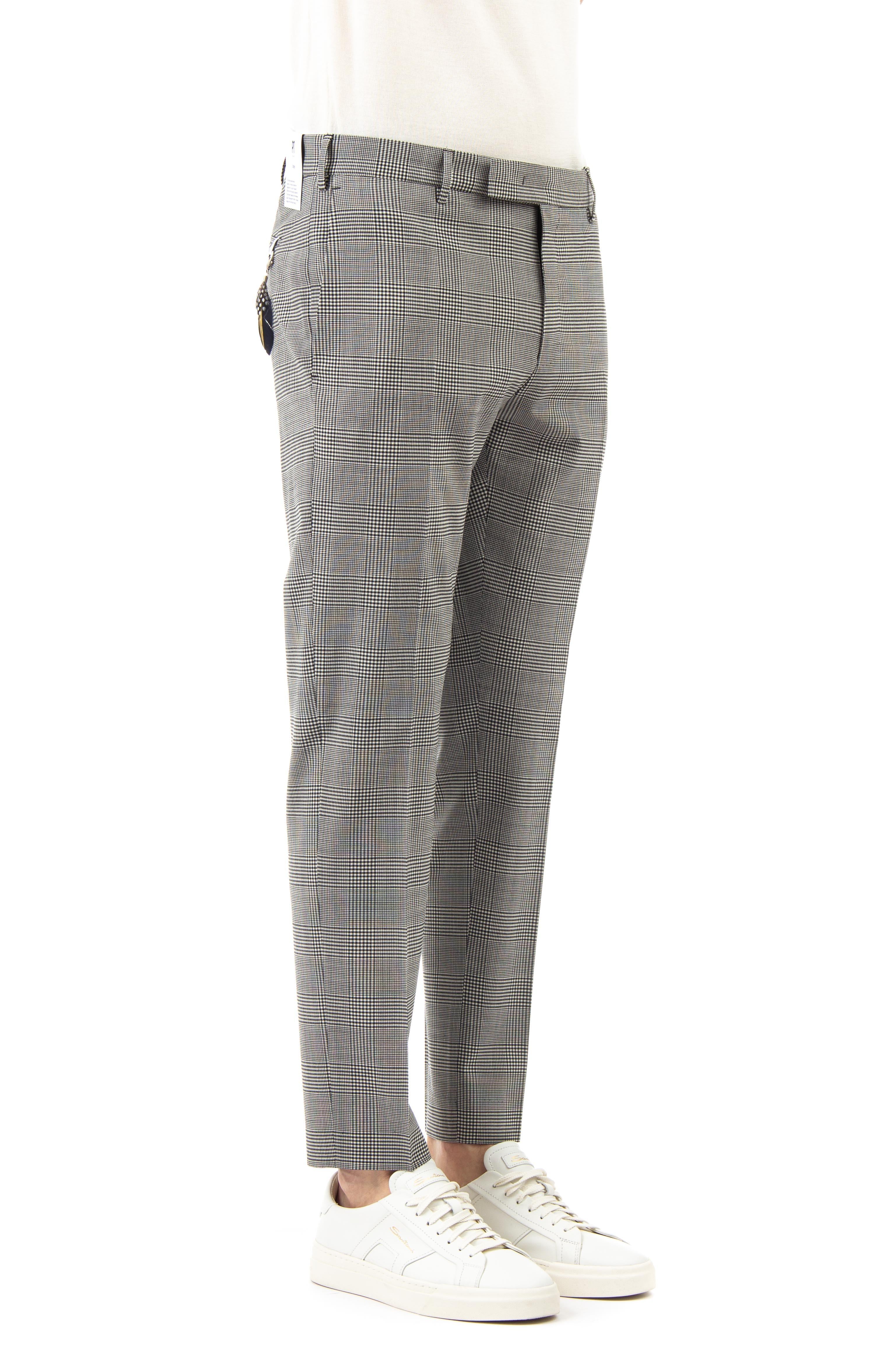 PT Torino Pantalone in lana principe di galles fit dieci AFX0Z00FWD TO65 0230