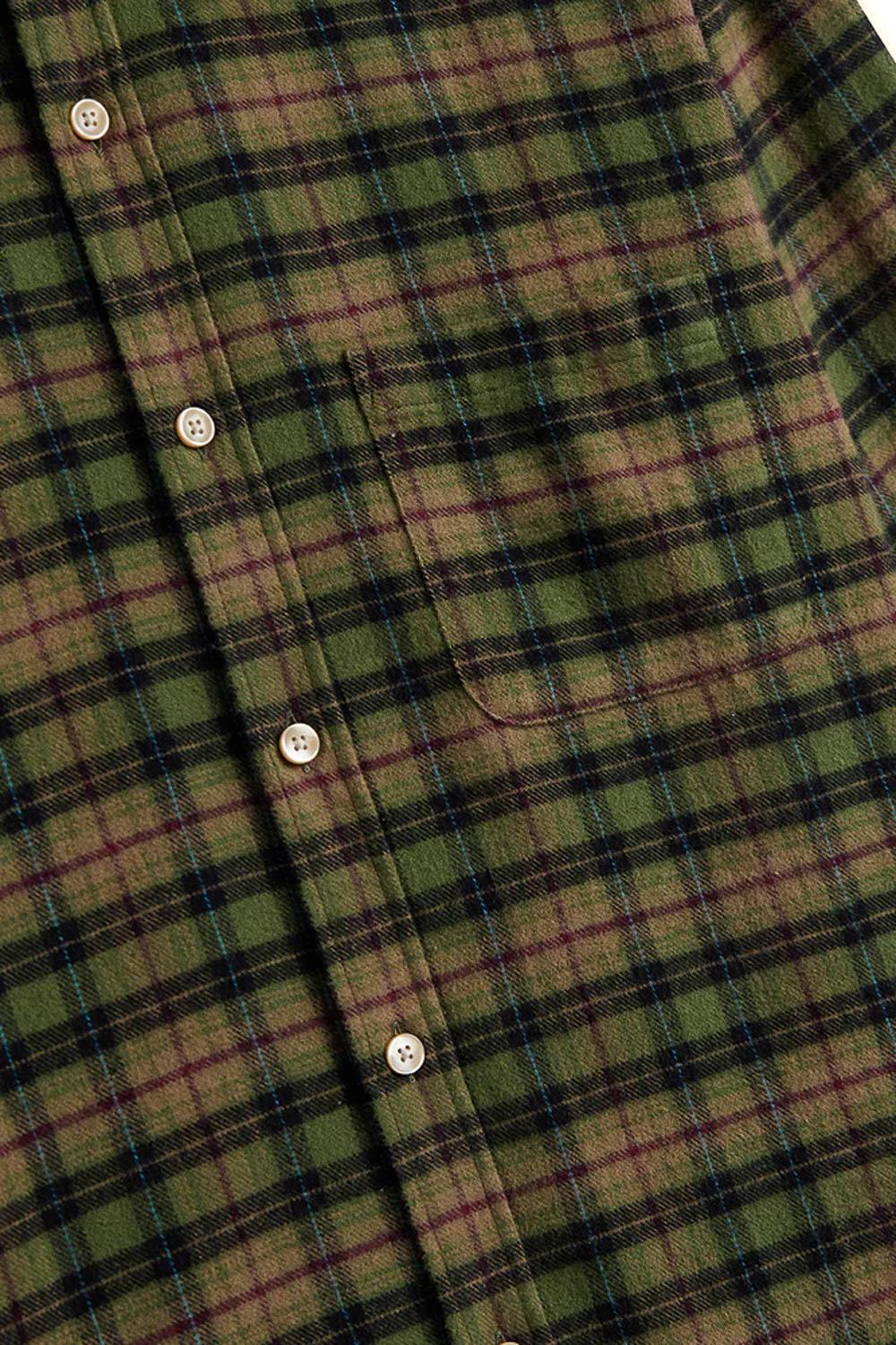 Portuguese Flannel Camicia in flanella di cotone modello Parque 061 MLTCLR