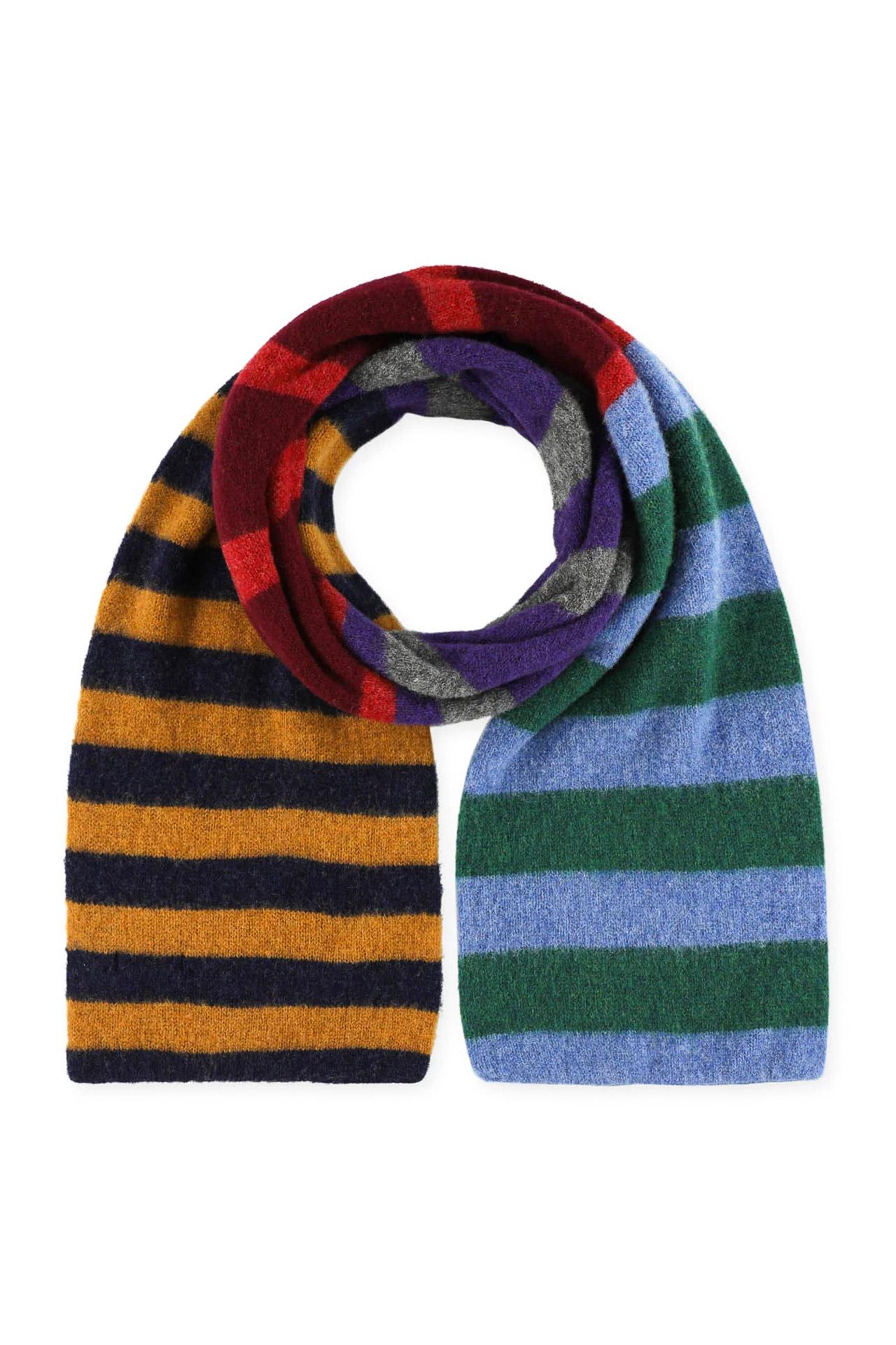 Howlin' Sciarpa in lana shetland a righe COSMIC SURFIN SCARF MIXED UP