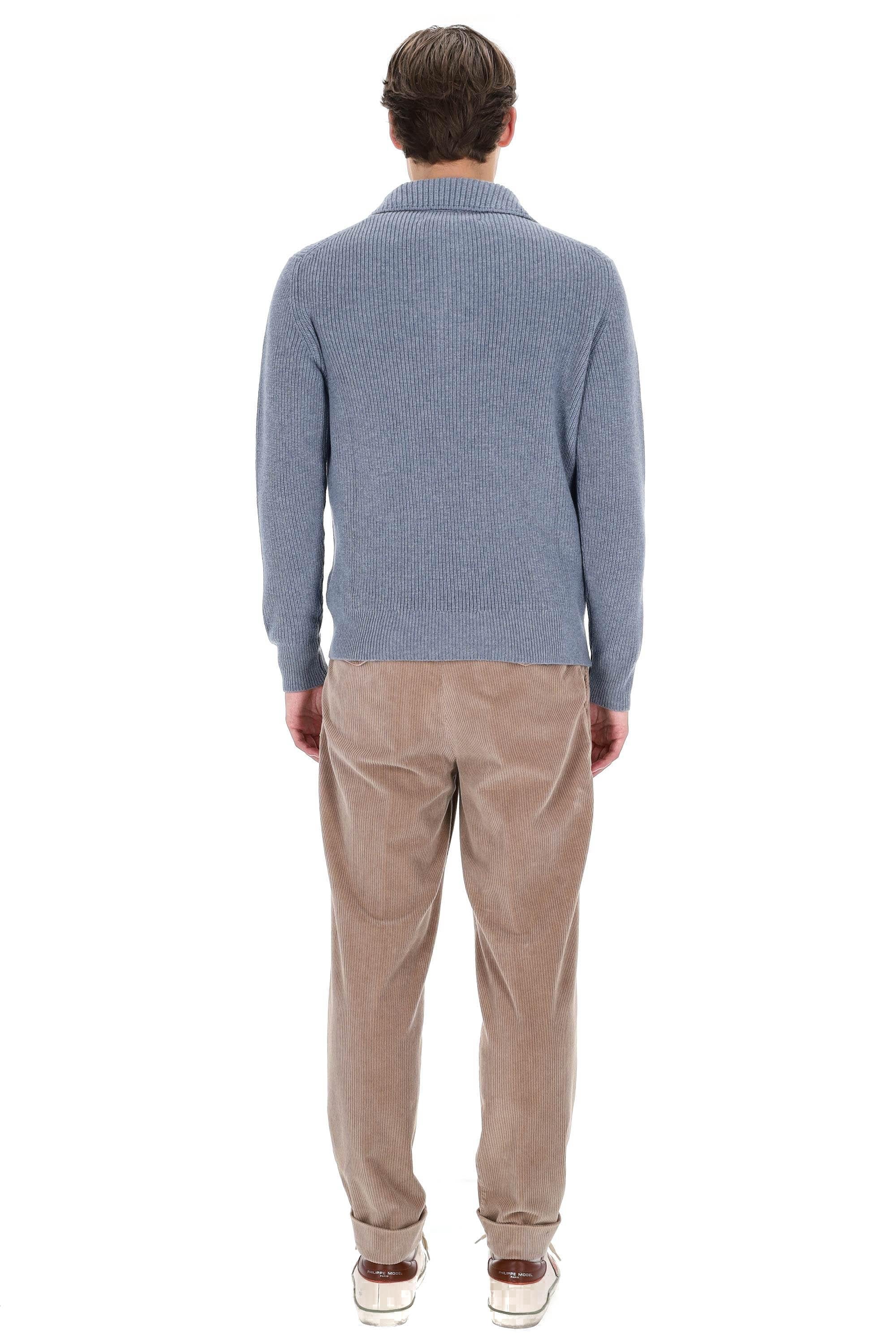 Ballantyne Polo-maglieria in lana scollo V con bottone singolo B2W201 7W067/2 13111