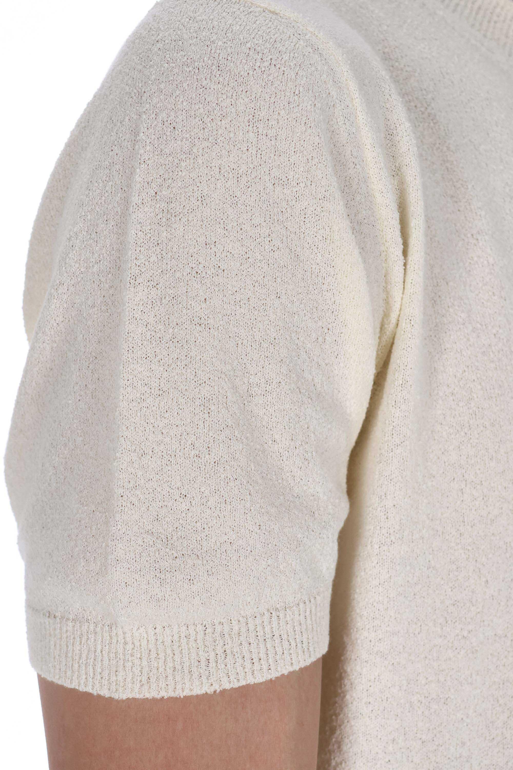 T-shirt girocollo in spugna superlight D9SP100 101 Drumohr