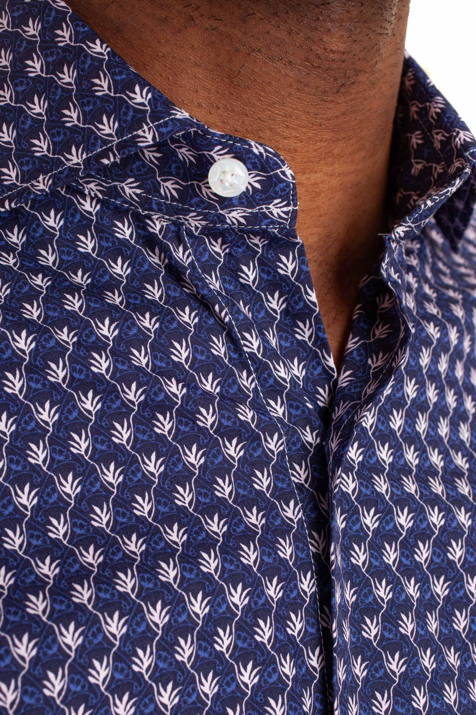 Barba Camicia sartoriale a fantasia linea Dandylife LIU13P0140016.U 0001
