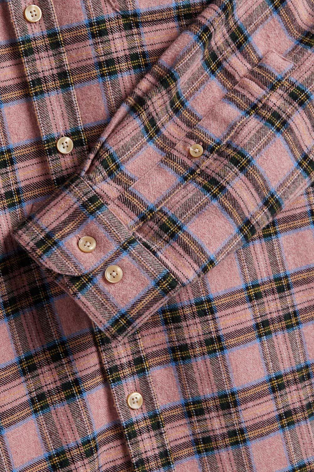 Portuguese Flannel Camicia in flanella di cotone modello Cais 020 MLTCLR