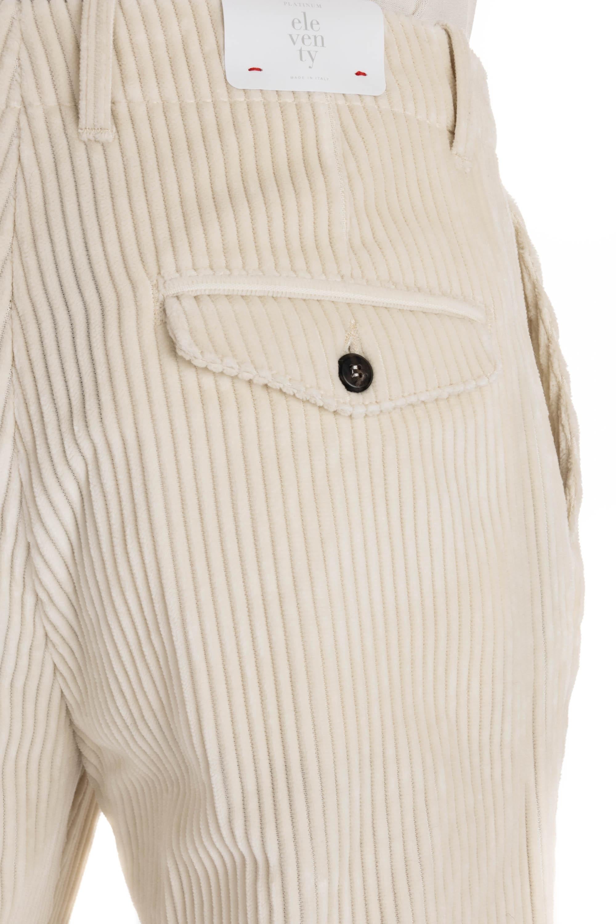 Eleventy Pantalone in velluto costa roccia J75PANJ06 TES0J192 01