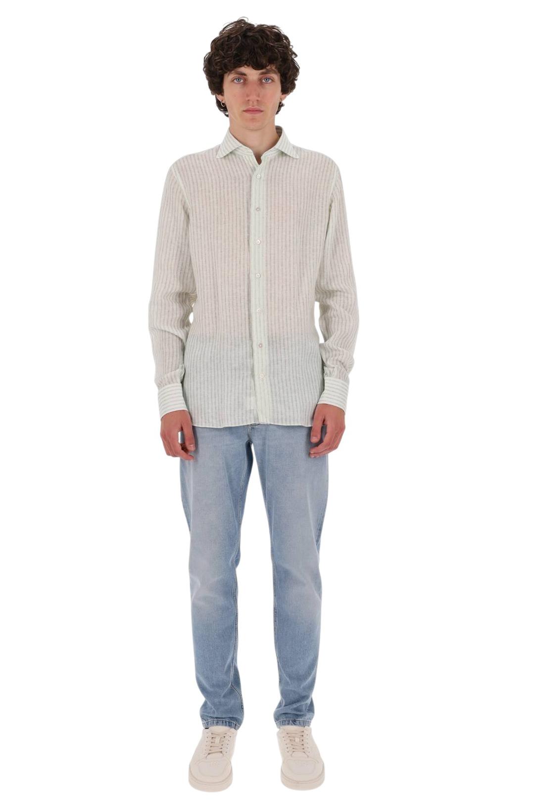 Borriello Camicia rigata in lino 22051/2 9
