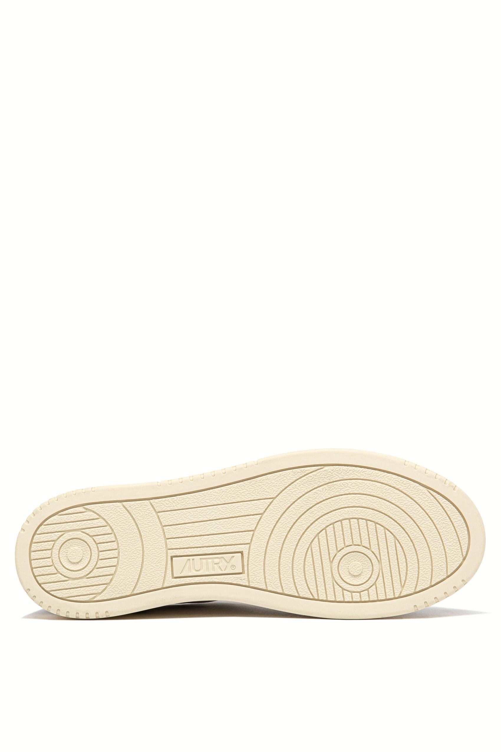Autry Sneaker bimateriale in pelle di capra e camoscio AULM GS45 WHT/MOREL