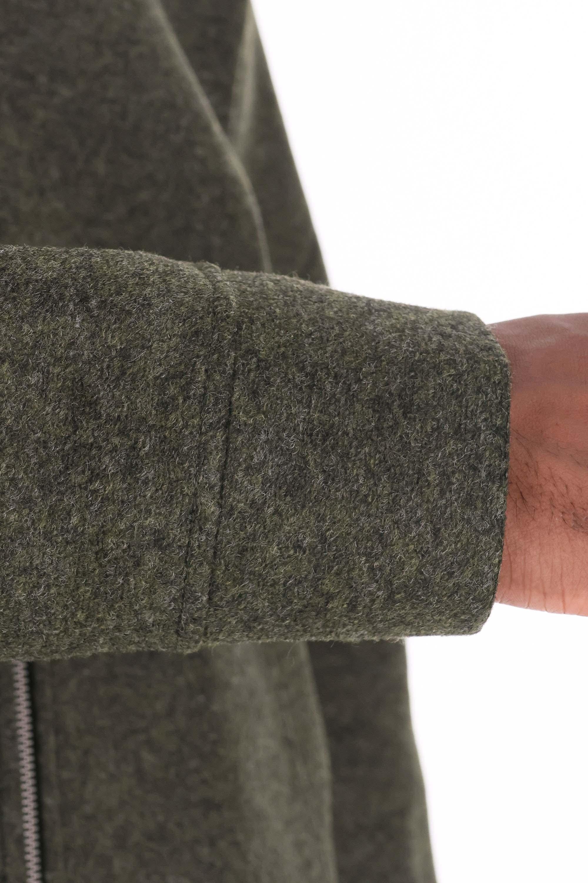 A.P.C. Giubbotto in misto lana con interno in neoprene PSAFU-M27993 KAF-VERT FONCE