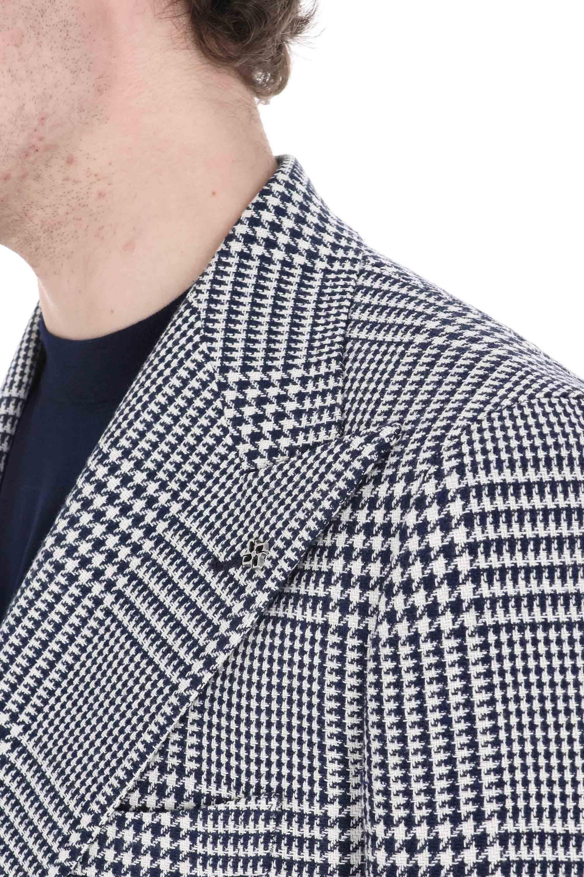 Giacca doppiopetto in cotone-lino linea Pino Lerario G-PL20K-340300-25E331 EB874 Tagliatore