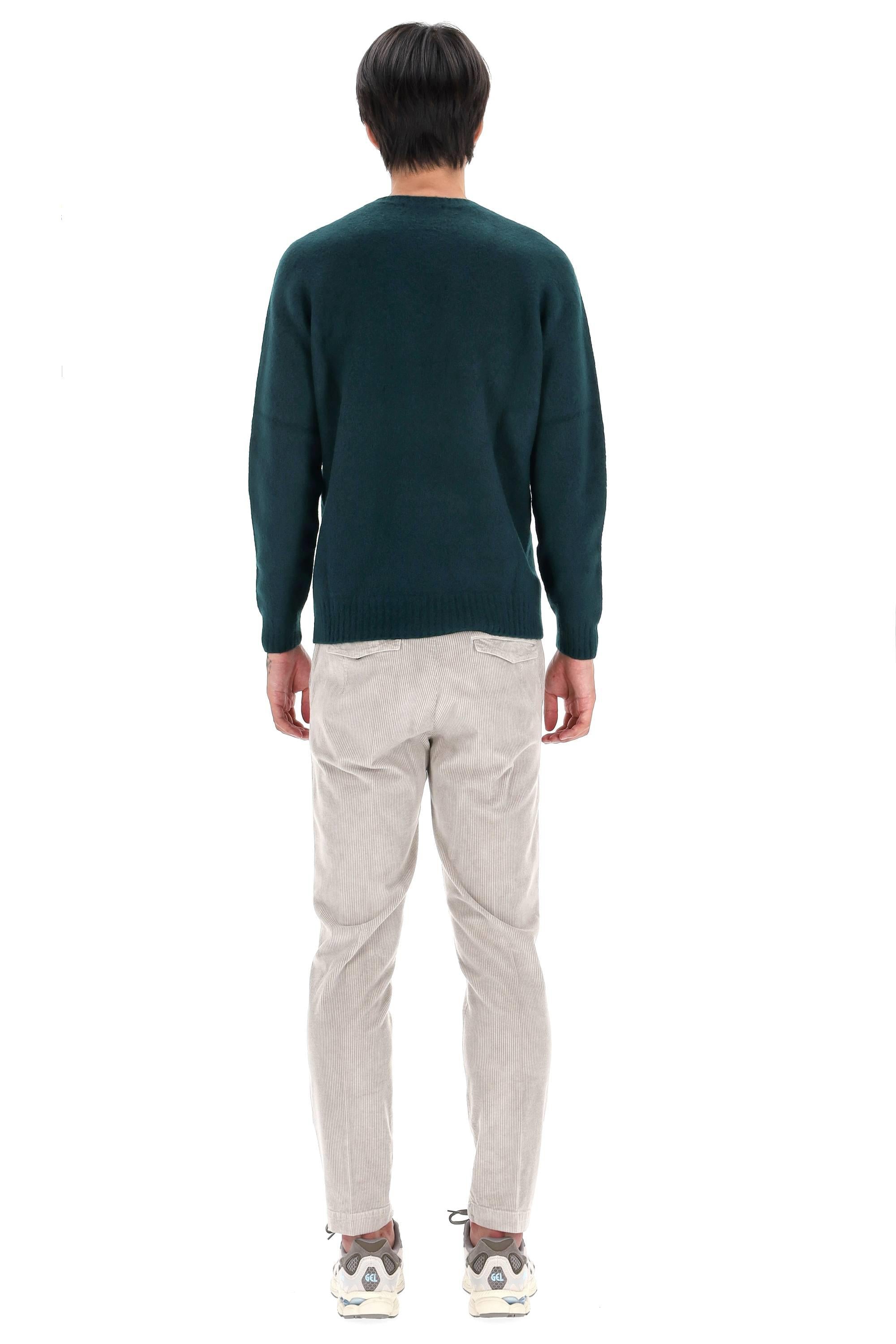 Maglia girocollo in lana garzata D8W103GLO-3 490 Drumohr