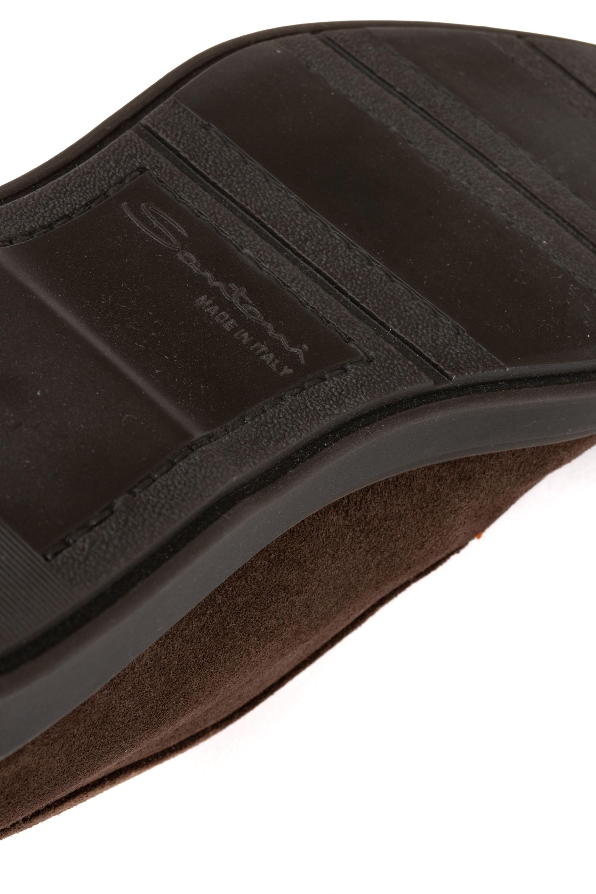 Santoni Polacchino in camoscio MGDT17823SMOKSVU T50