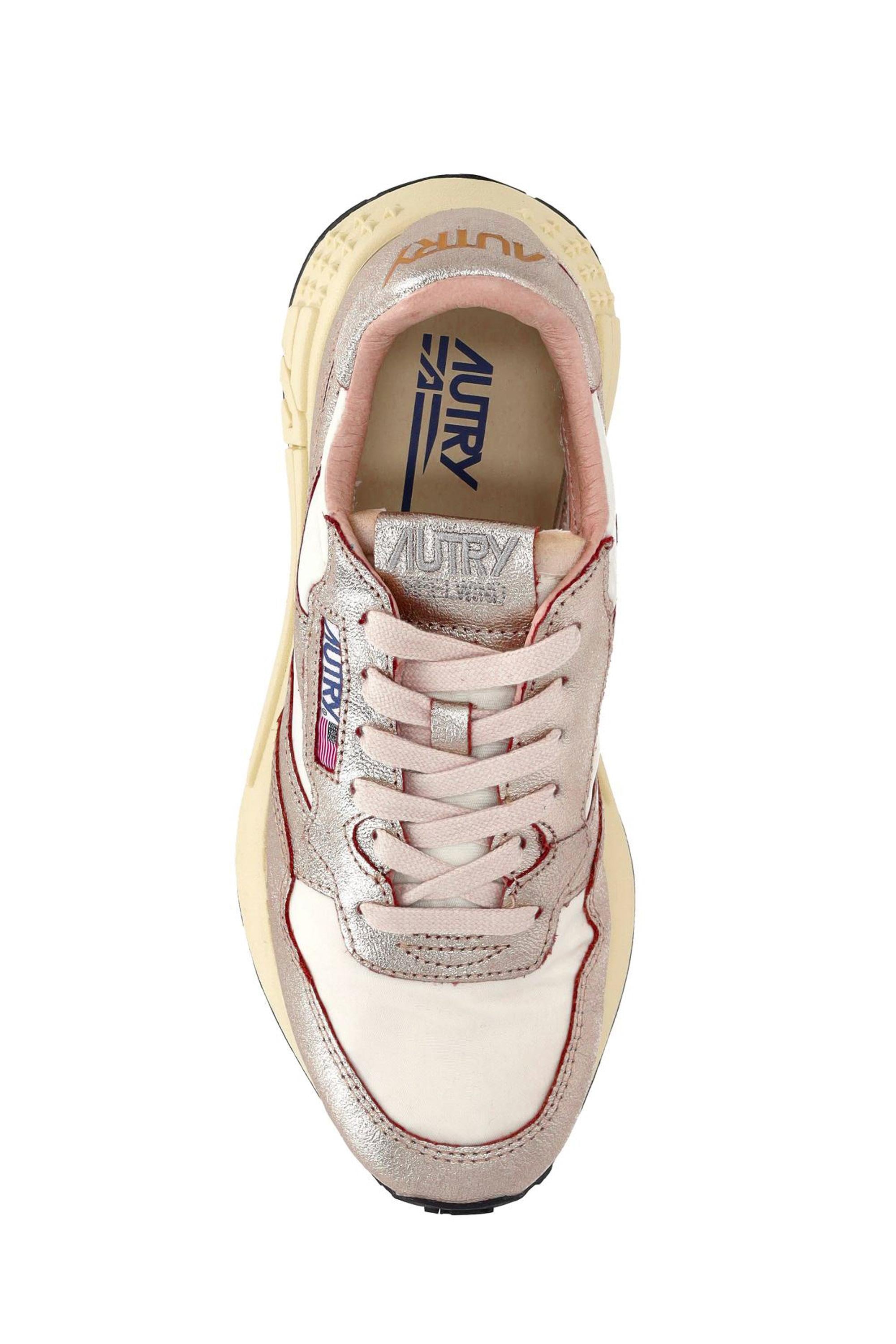 Autry Sneaker Reelwind donna in pelle e nylon WWLW AN02 WHT/GOLD