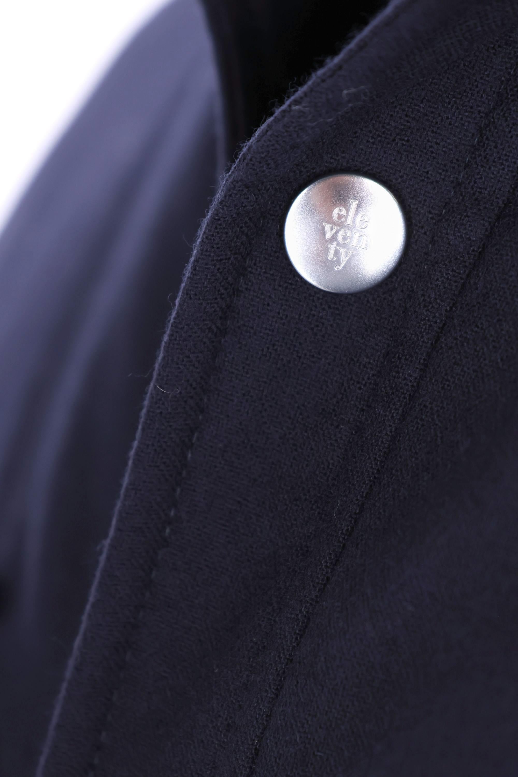 Eleventy Giubbotto in lana 14 micron con bottoni a pressione J75GBTI30 TES0H009/2 11N