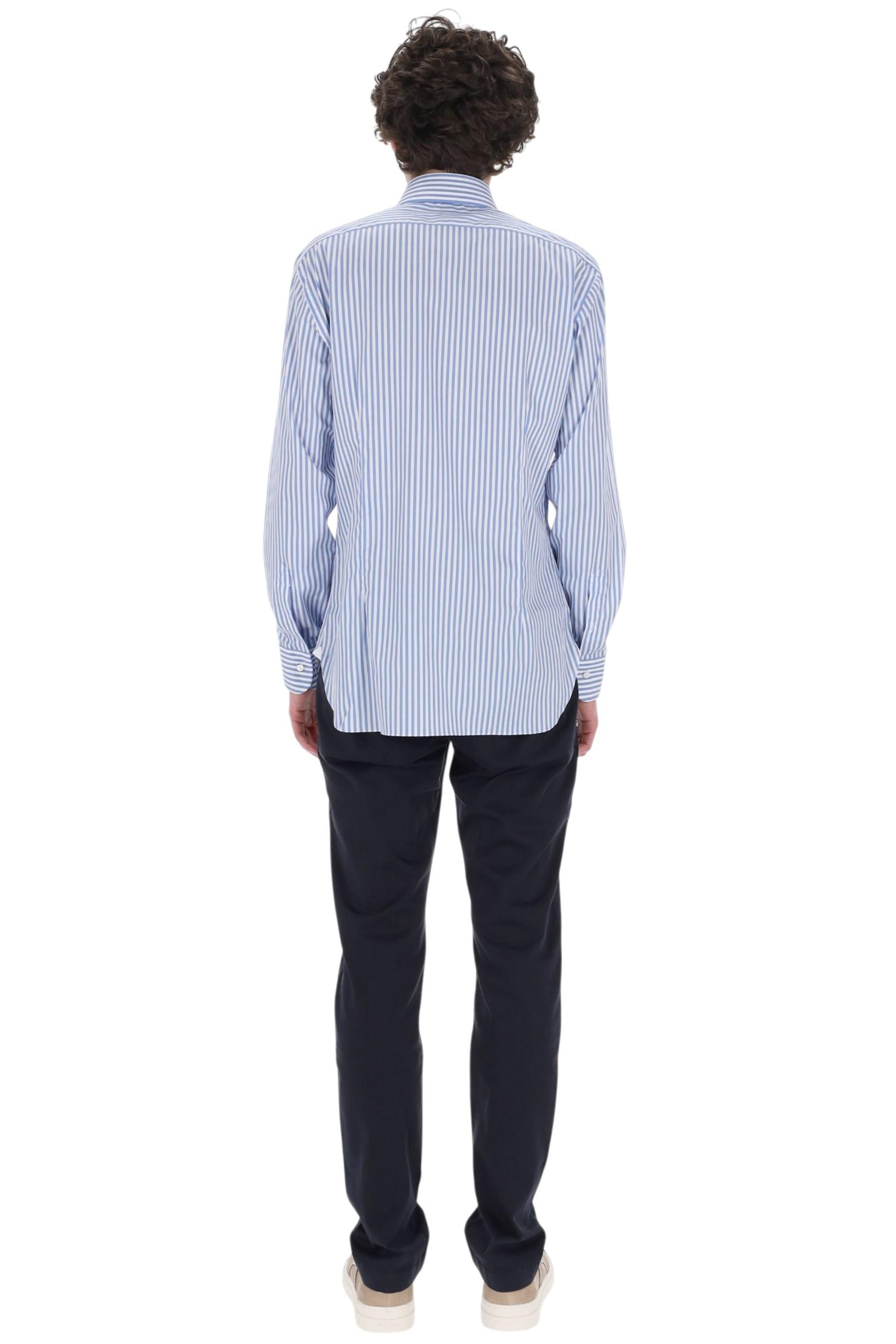 Barba Camicia rigata in cotone anti stropicciamento etichetta Journey I1U13P0154209.U 0002