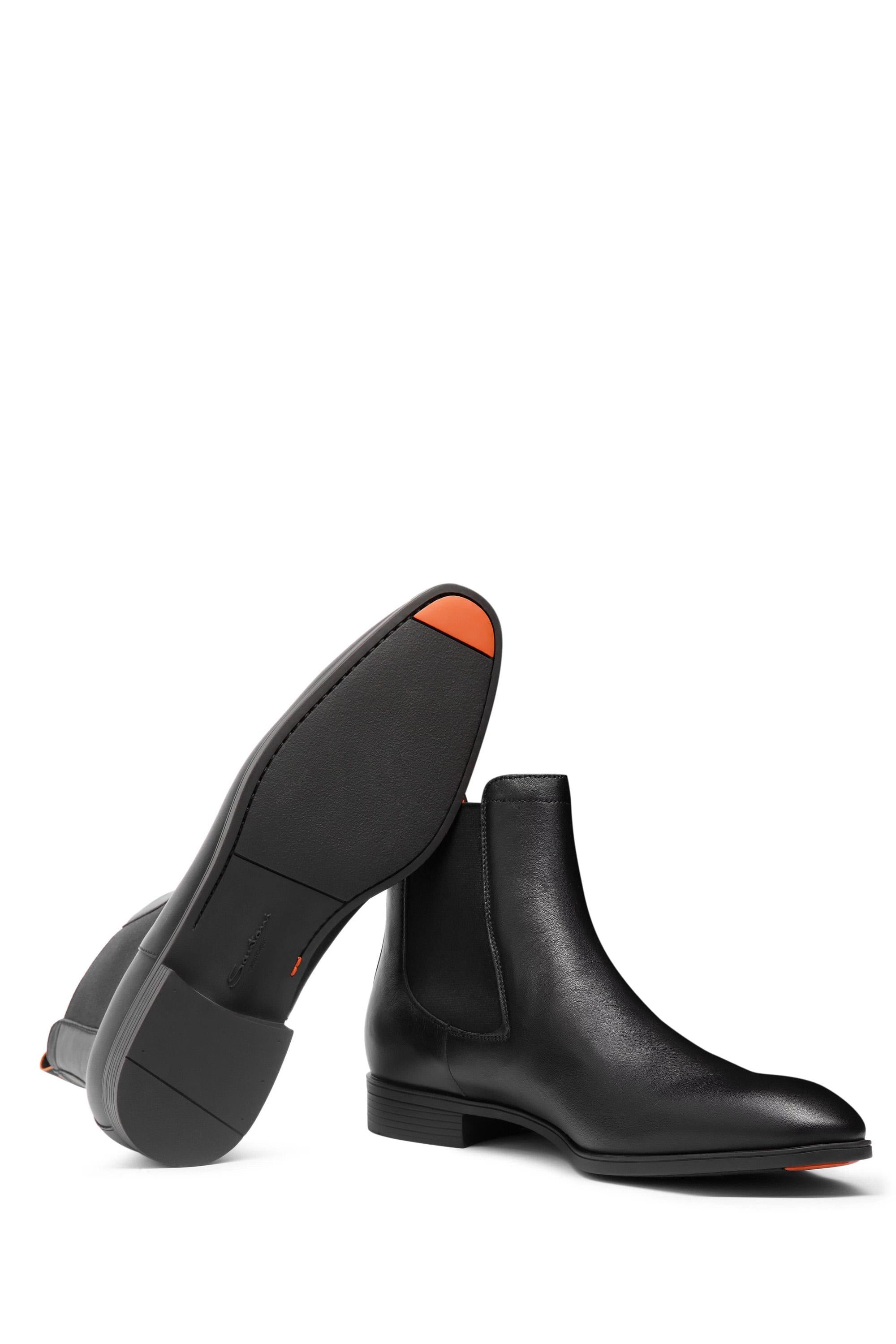 Santoni Stivaletto chelsea in pelle nera MGSI13414SMAICLB N01