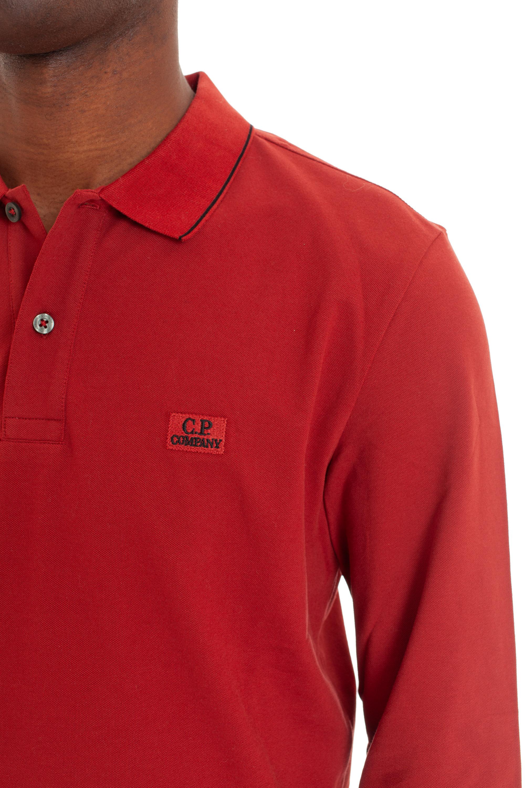 Polo manica lunga in piquet stretch CMPL070A 005263W 560 CP Company