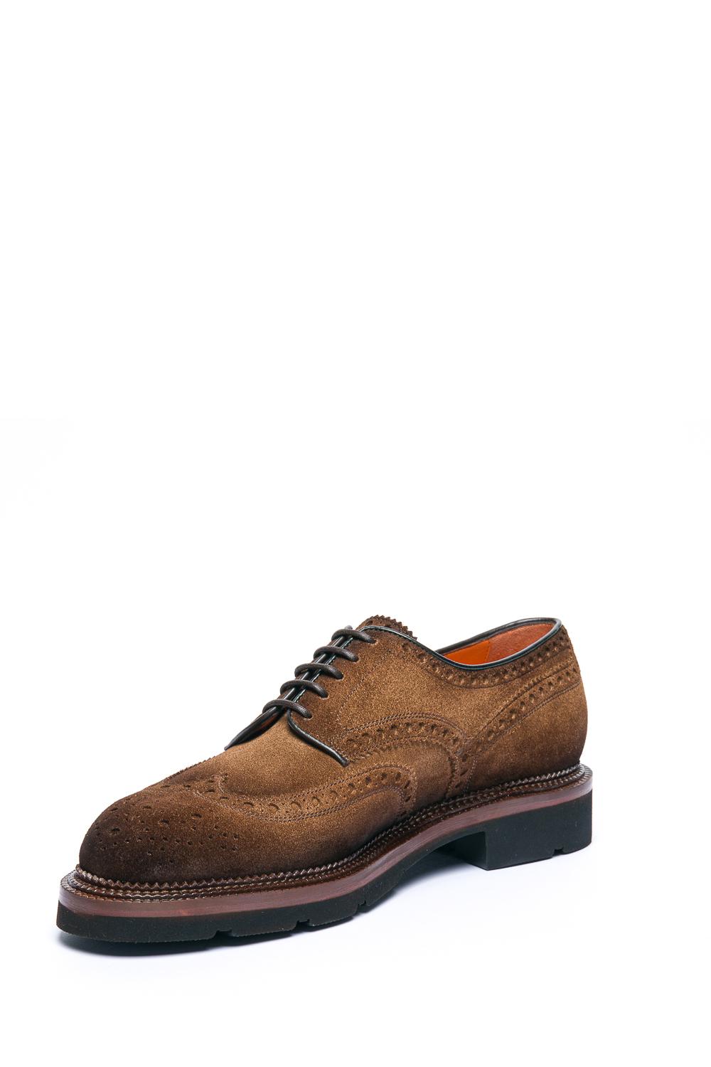 Santoni Scarpa Derby allacciata in camoscio MCC015761JL4GRVR M62