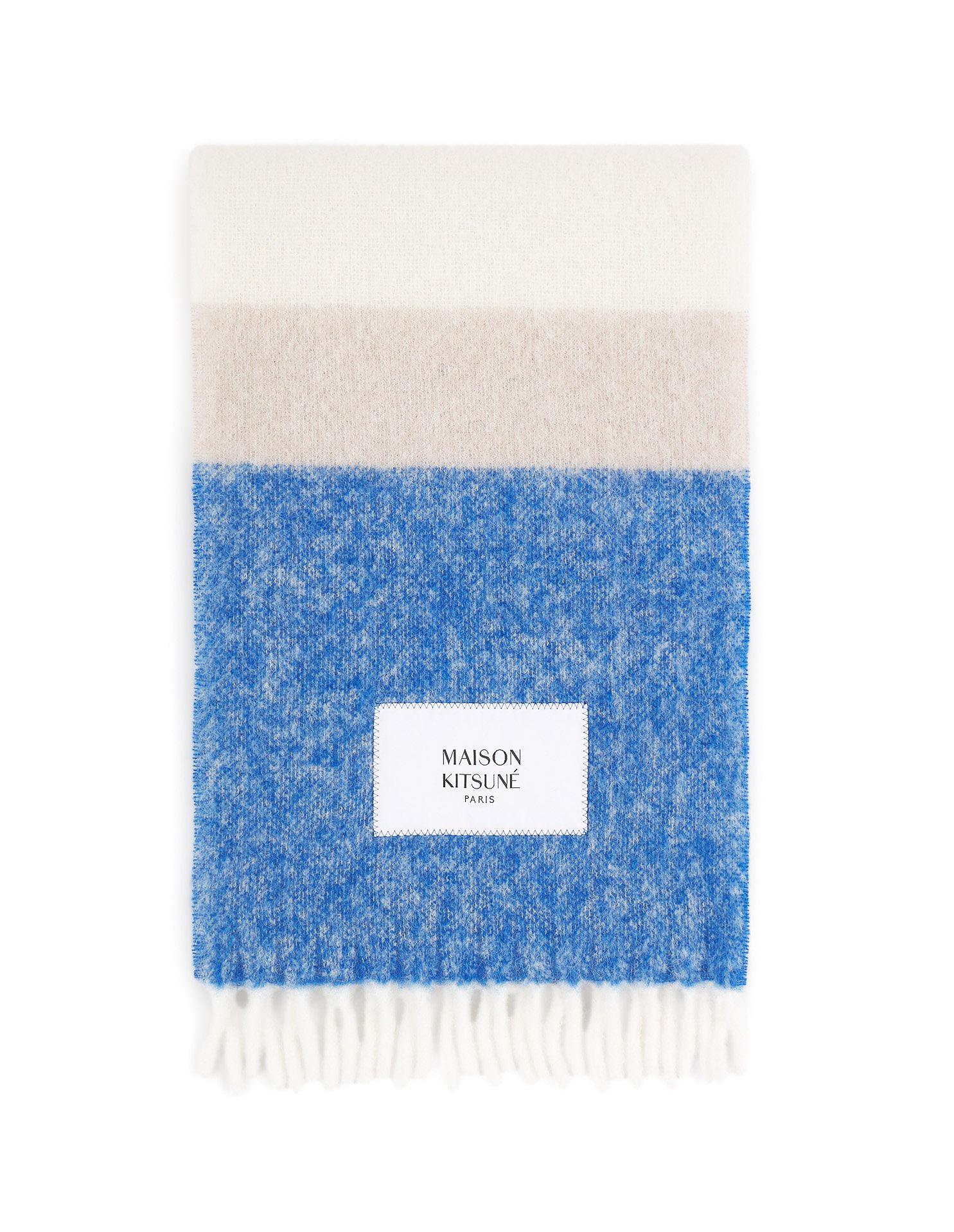 Maison Kitsuné Sciarpa in misto alpaca con logo PM06203WA0022 0360