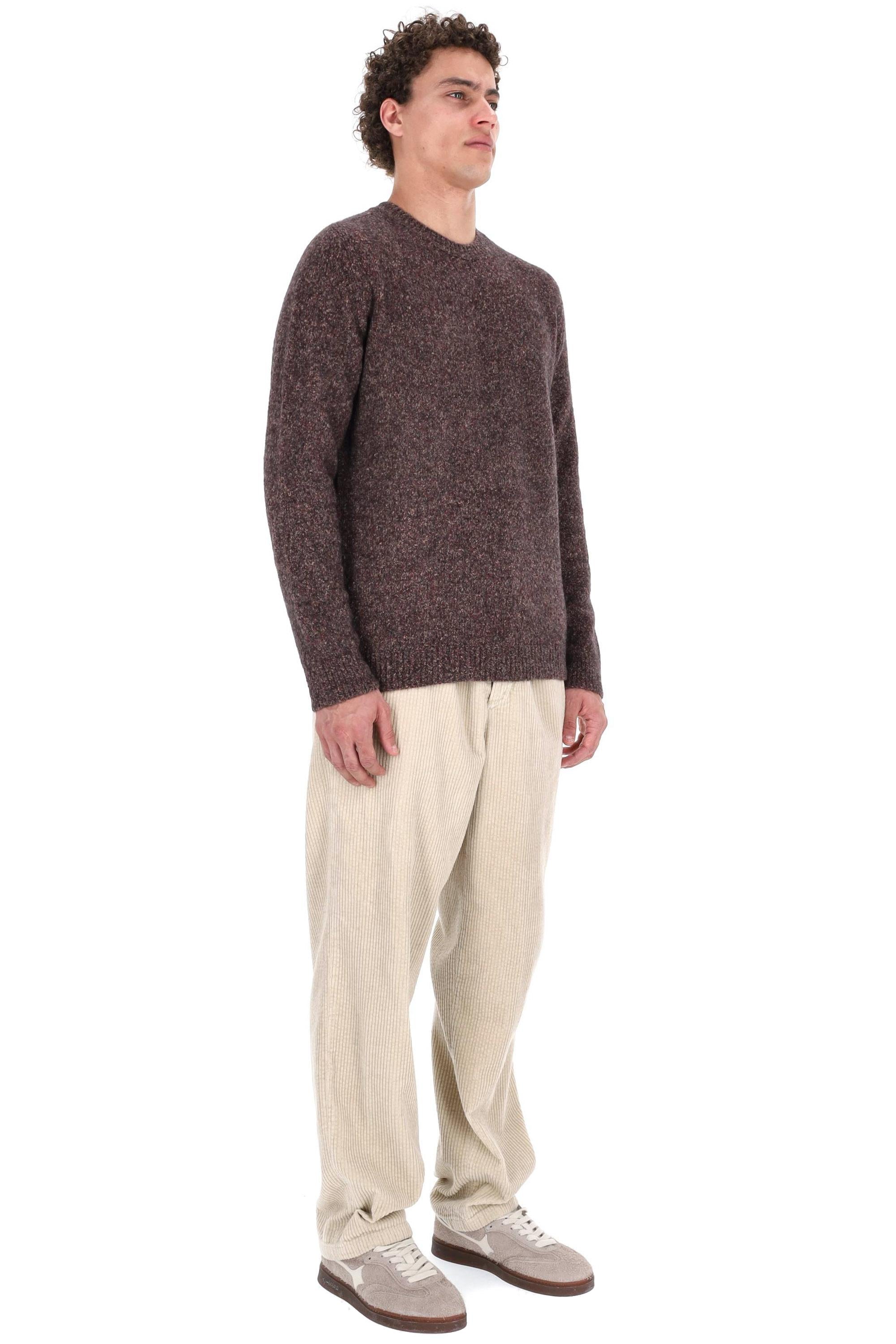 Roberto Collina Maglia girocollo sale e pepe in lana-alpaca 3M43001 M4336