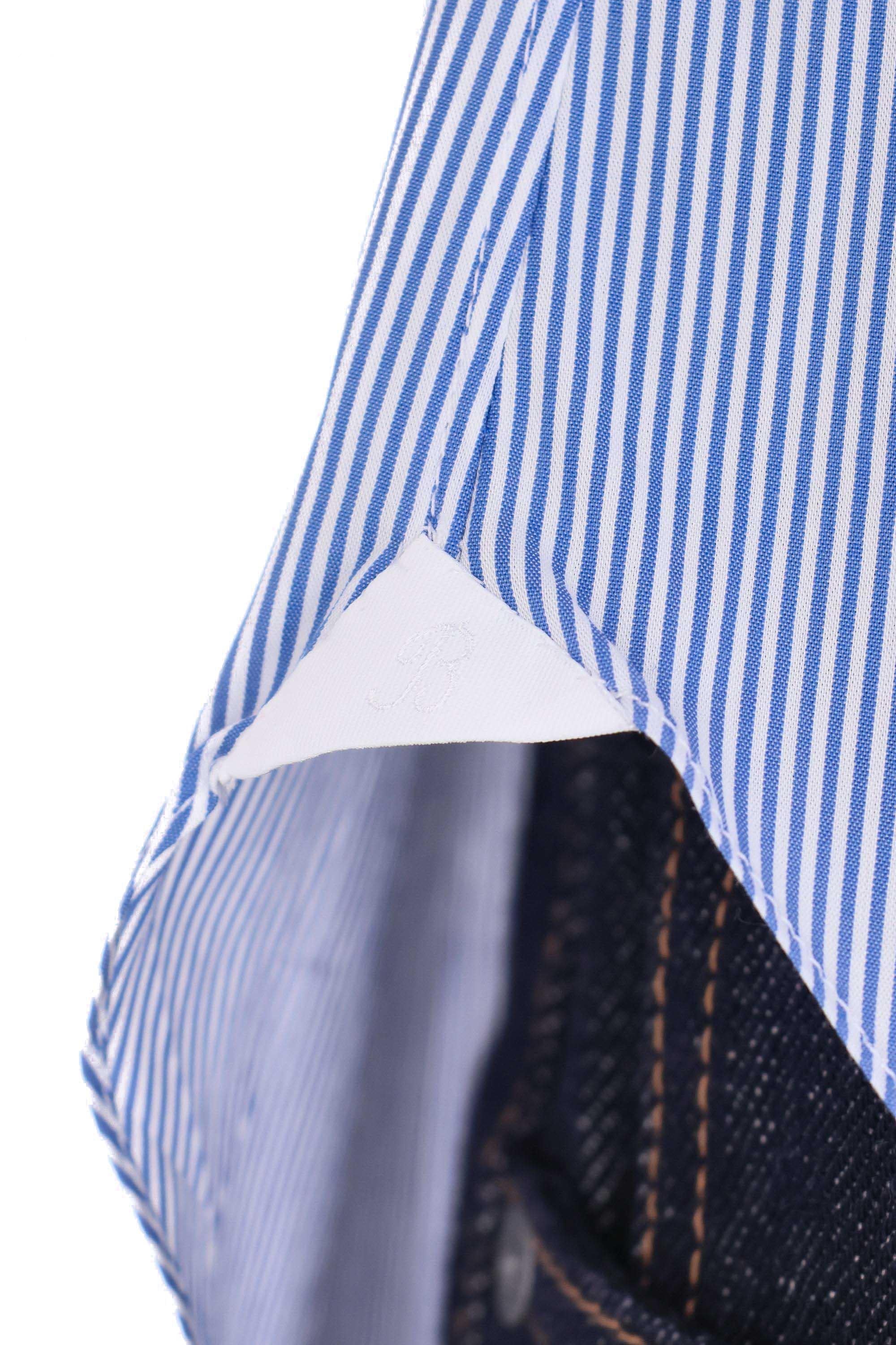 Barba Camicia bacchettata in popeline stretch linea Milano I1U13P0150031.U 0002