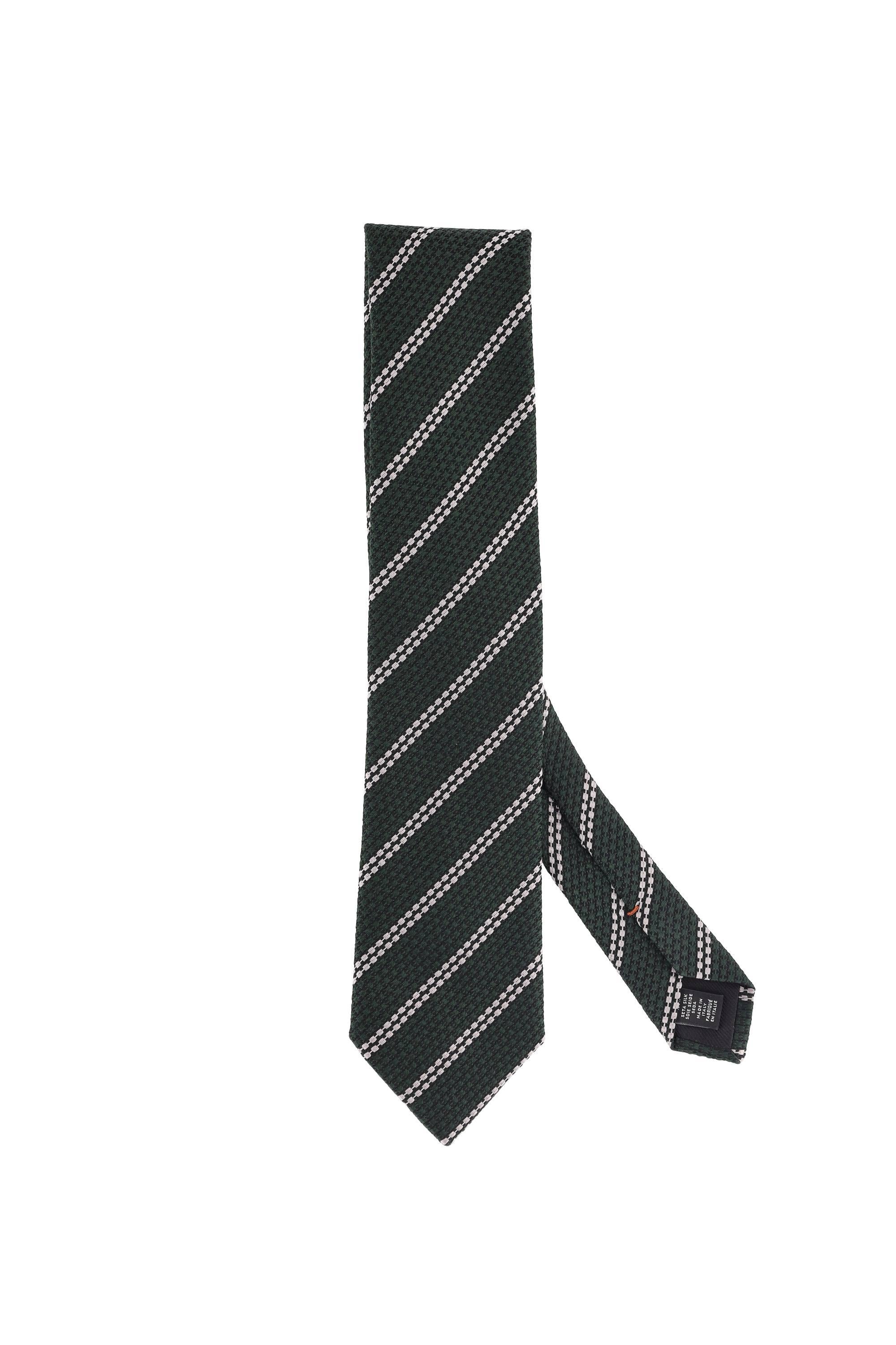 Zegna Cravatta regimental in pura seta Z2C35TA2-1P8 GN1