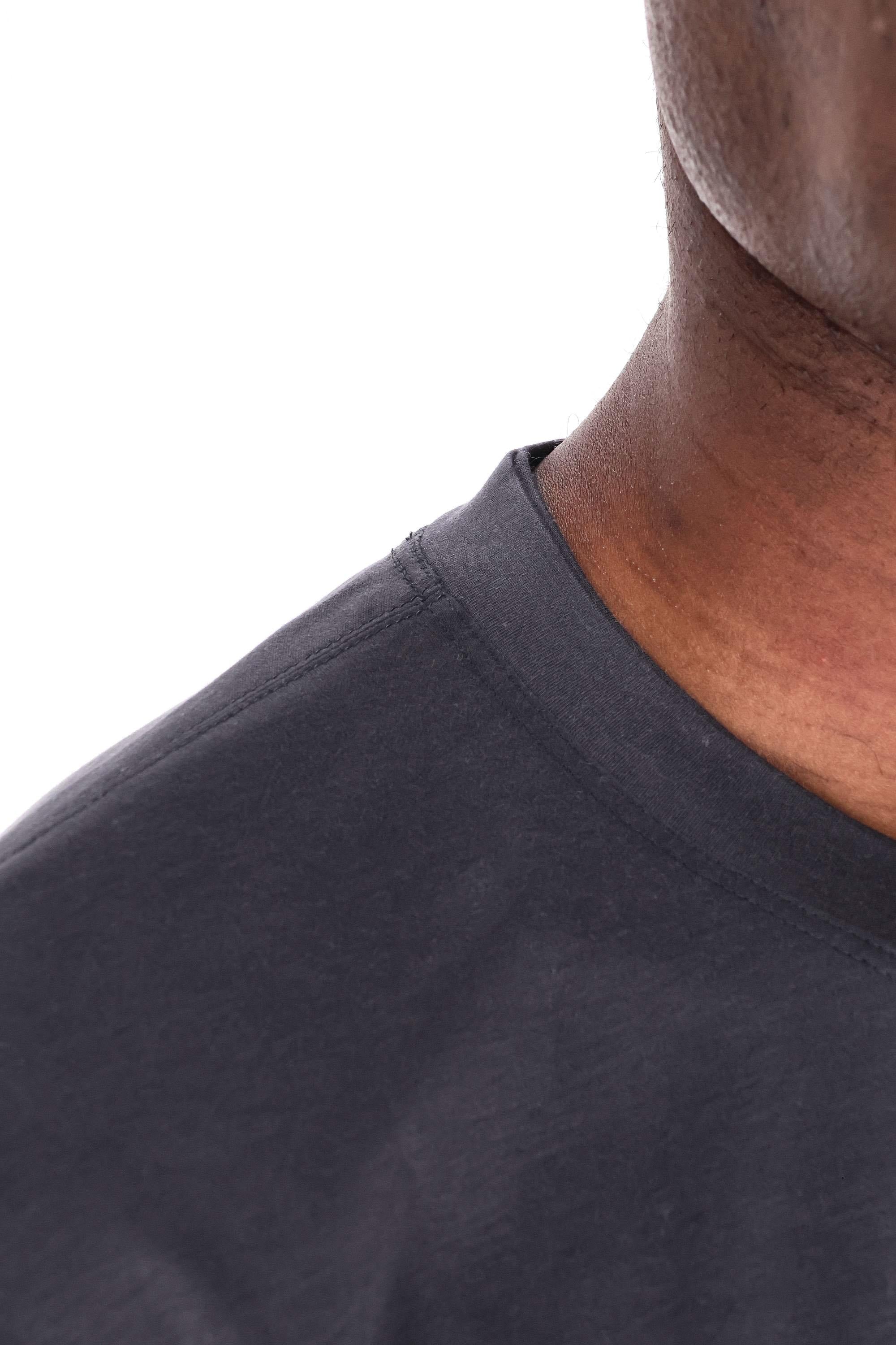 T-shirt in cotone con doppi profili tono su tono X75TSHK19 TES0K035/2 22 Eleventy
