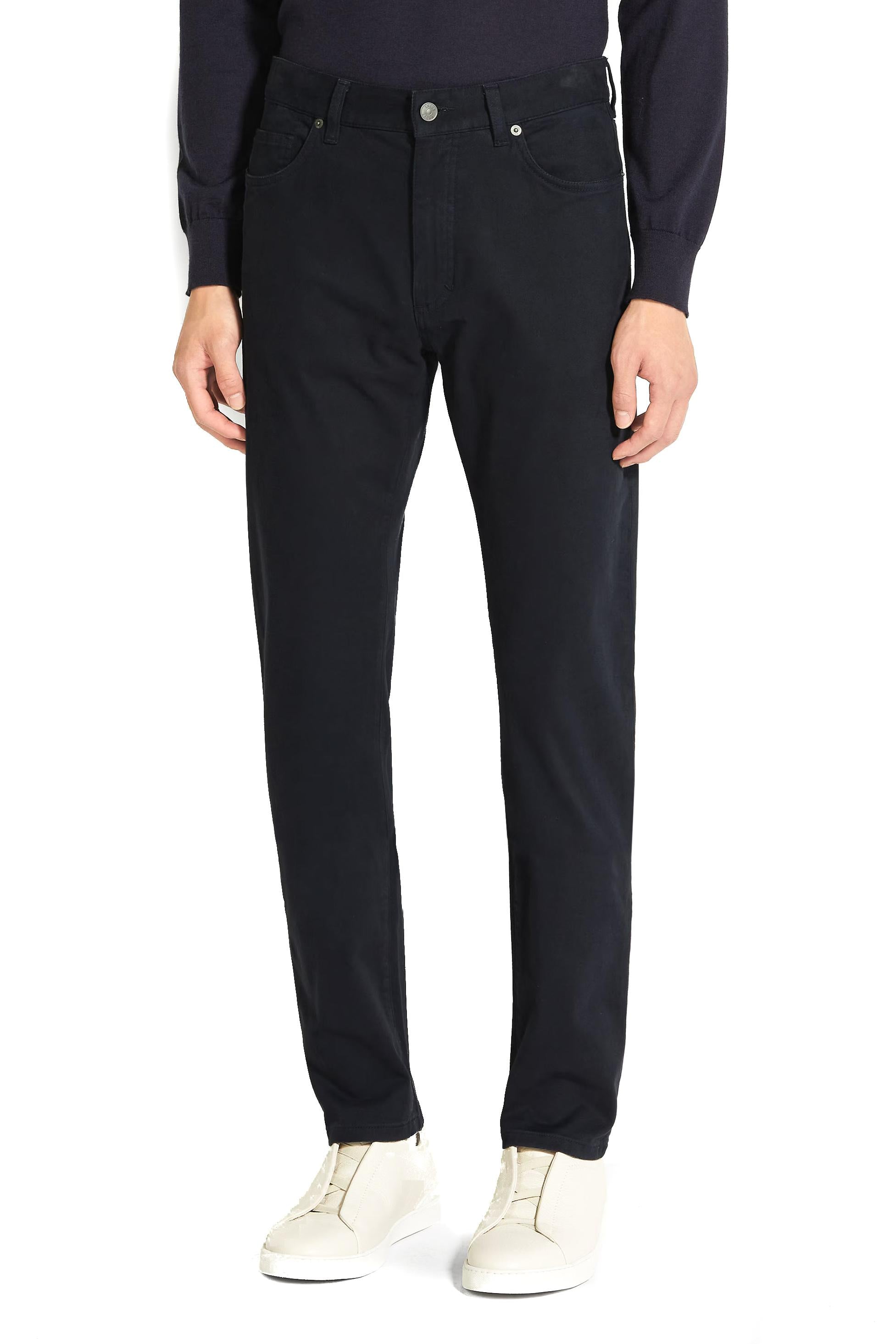 Zegna 5 tasche color blu comfort Roccia E8PZW CITY-2 NAV