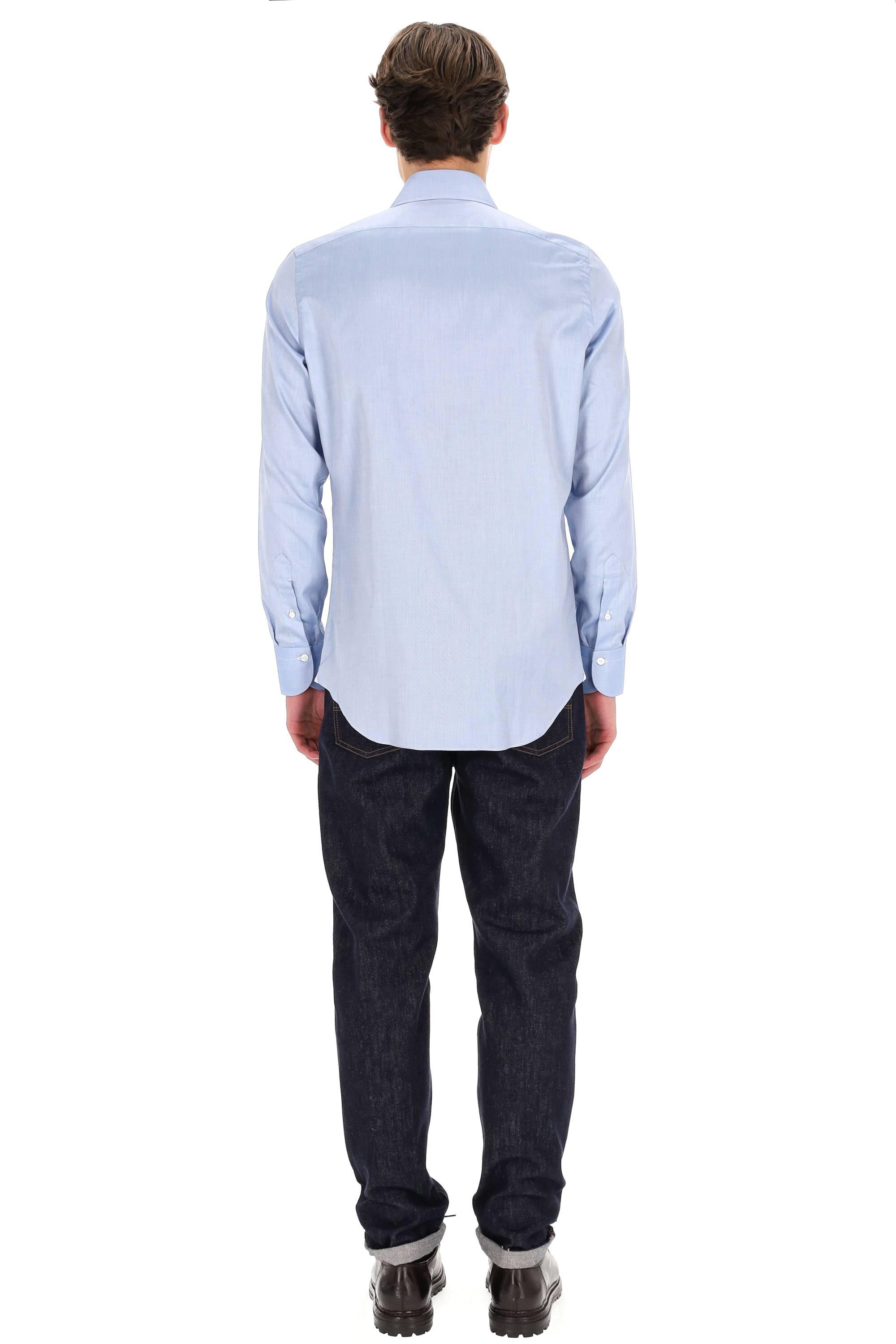 Finamore Camicia sartoriale Traveller in royal oxford linea Milano ML-149197-C0238T/2 05