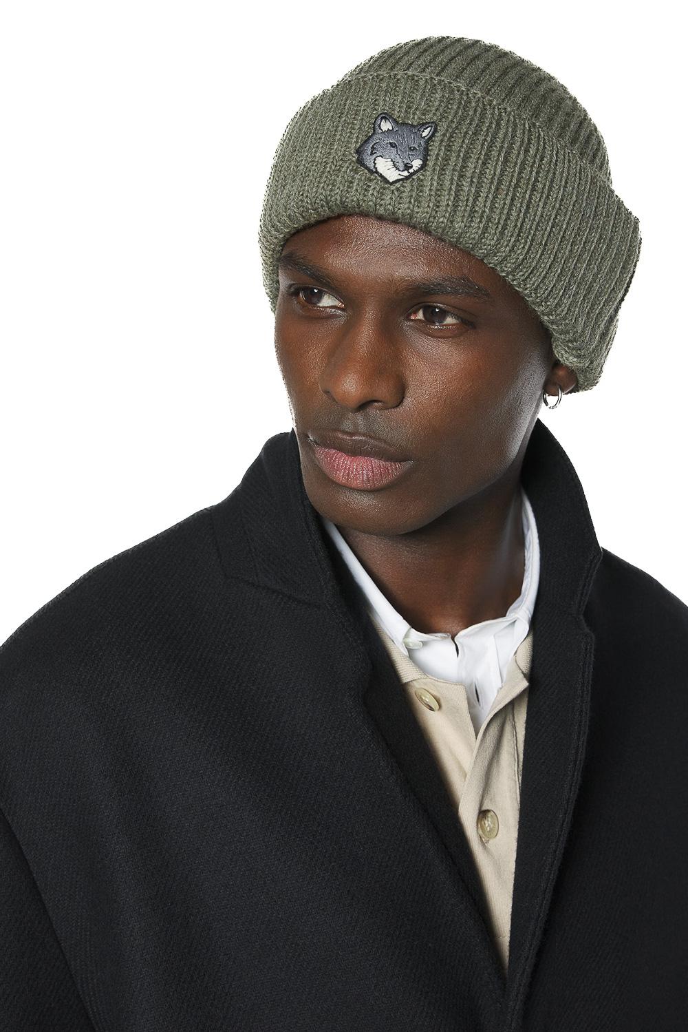 Maison Kitsuné Beanie fox in lana a costine PM06112KT1022/2 P131