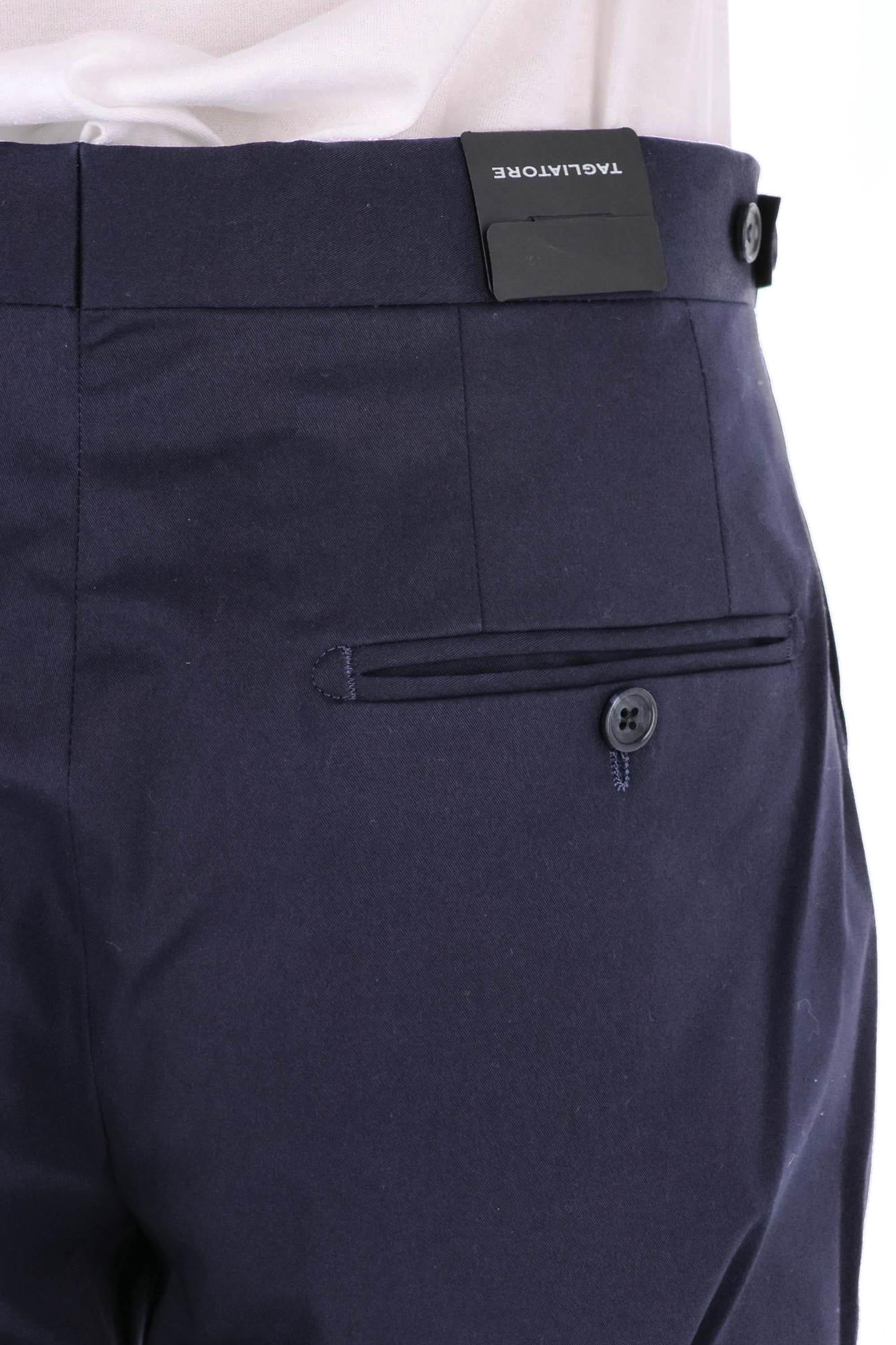 Pantalone in rasatello di cotone TAG01 I70010 B553 Tagliatore