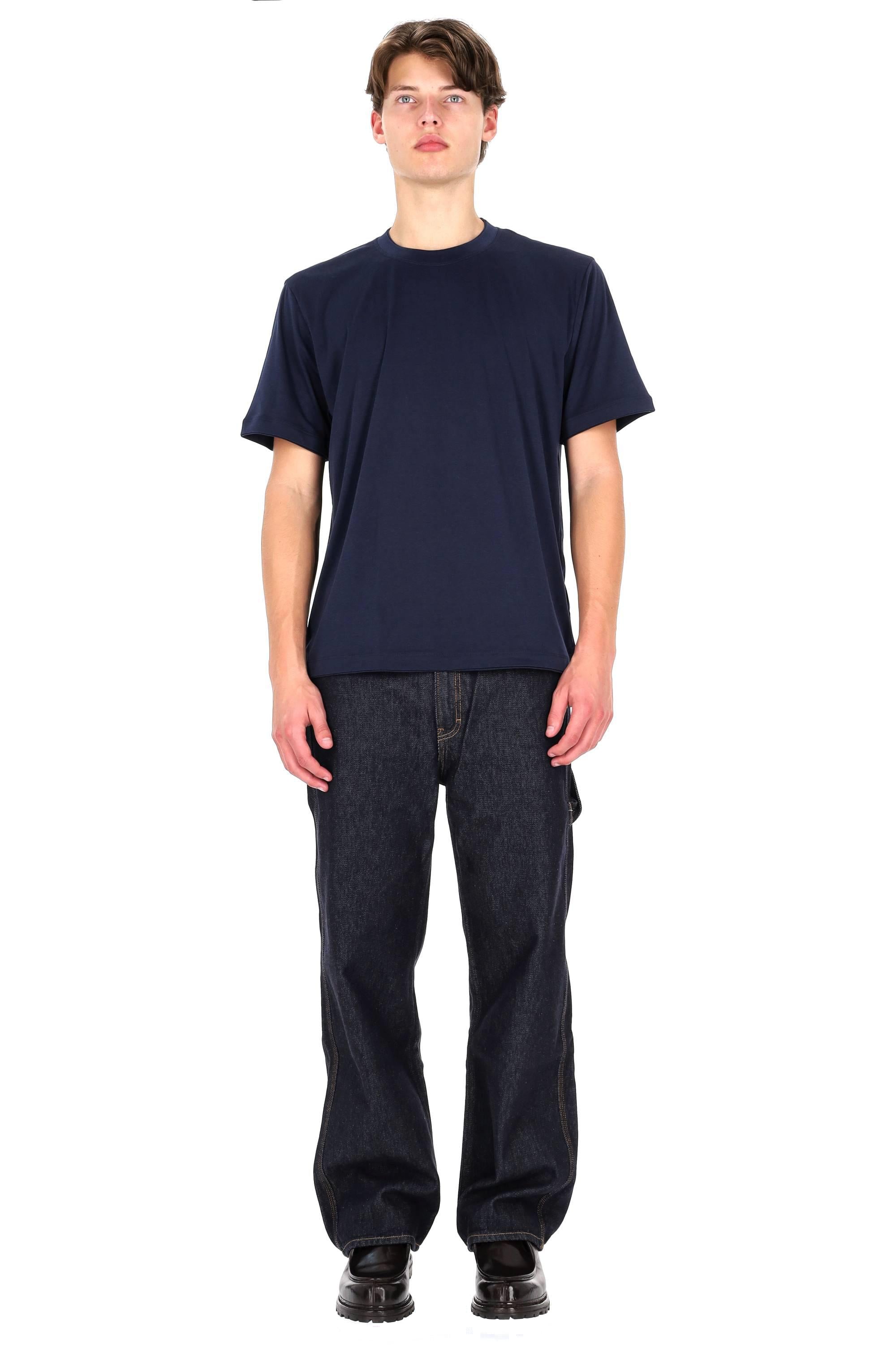 Eleventy T-shirt in cotone con doppi profili tono su tono X75TSHK19 TES0K035/2 11