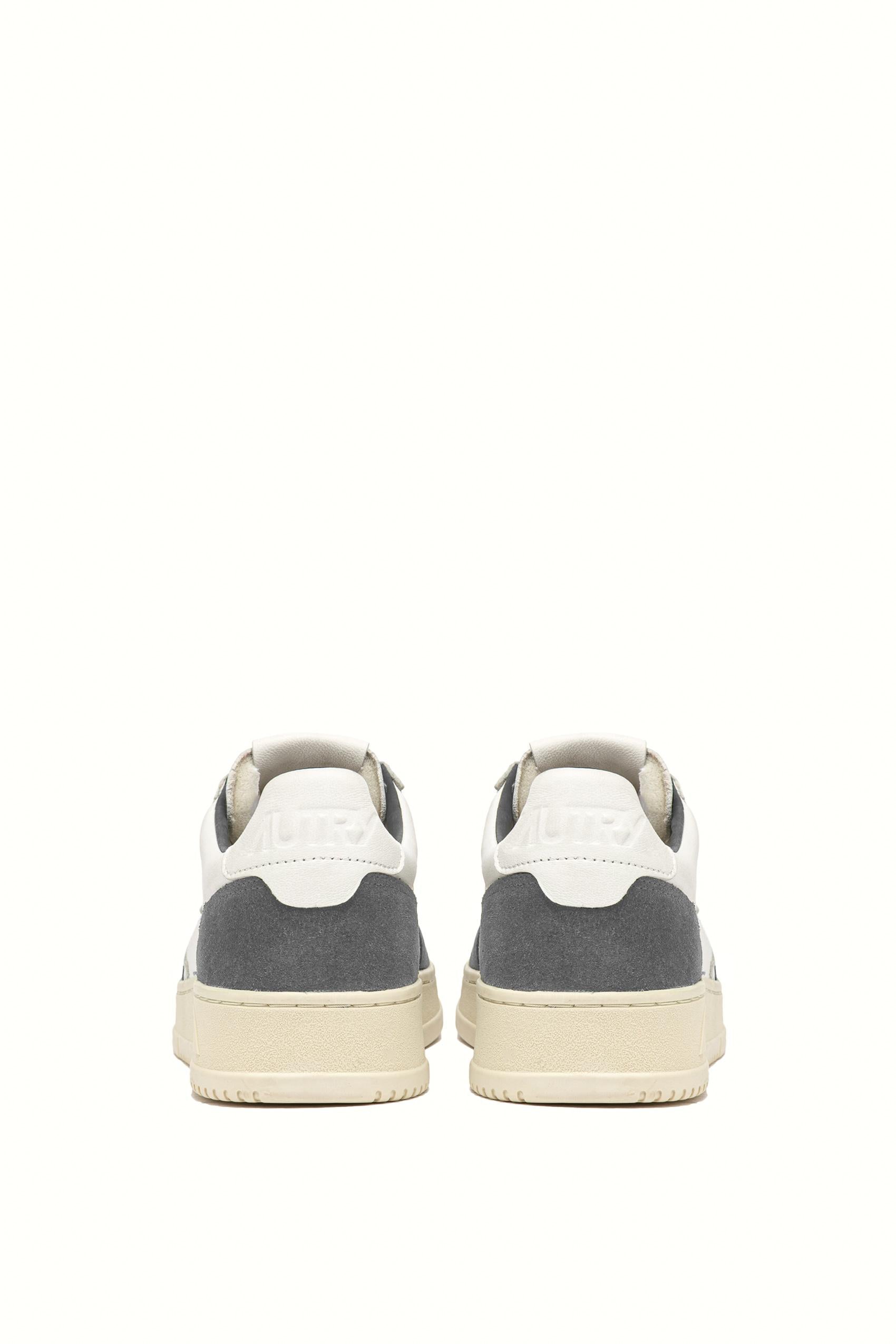 Autry Sneaker bimateriale in pelle di capra e camoscio AULM GS45 WHT/MOREL
