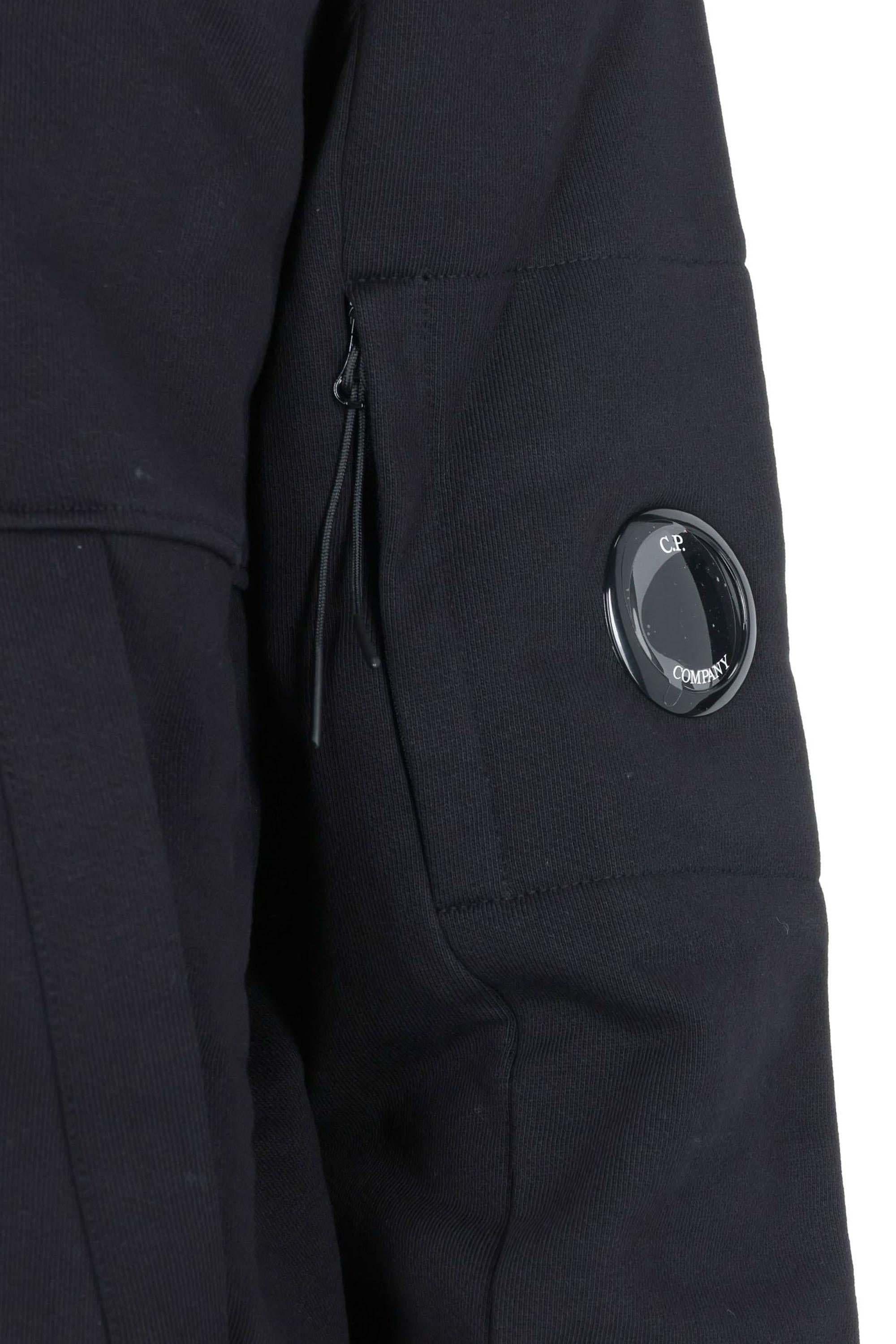 CP Company Felpa con cappuccio in cotone diagonale RCCMSS714A-005086W/2 999