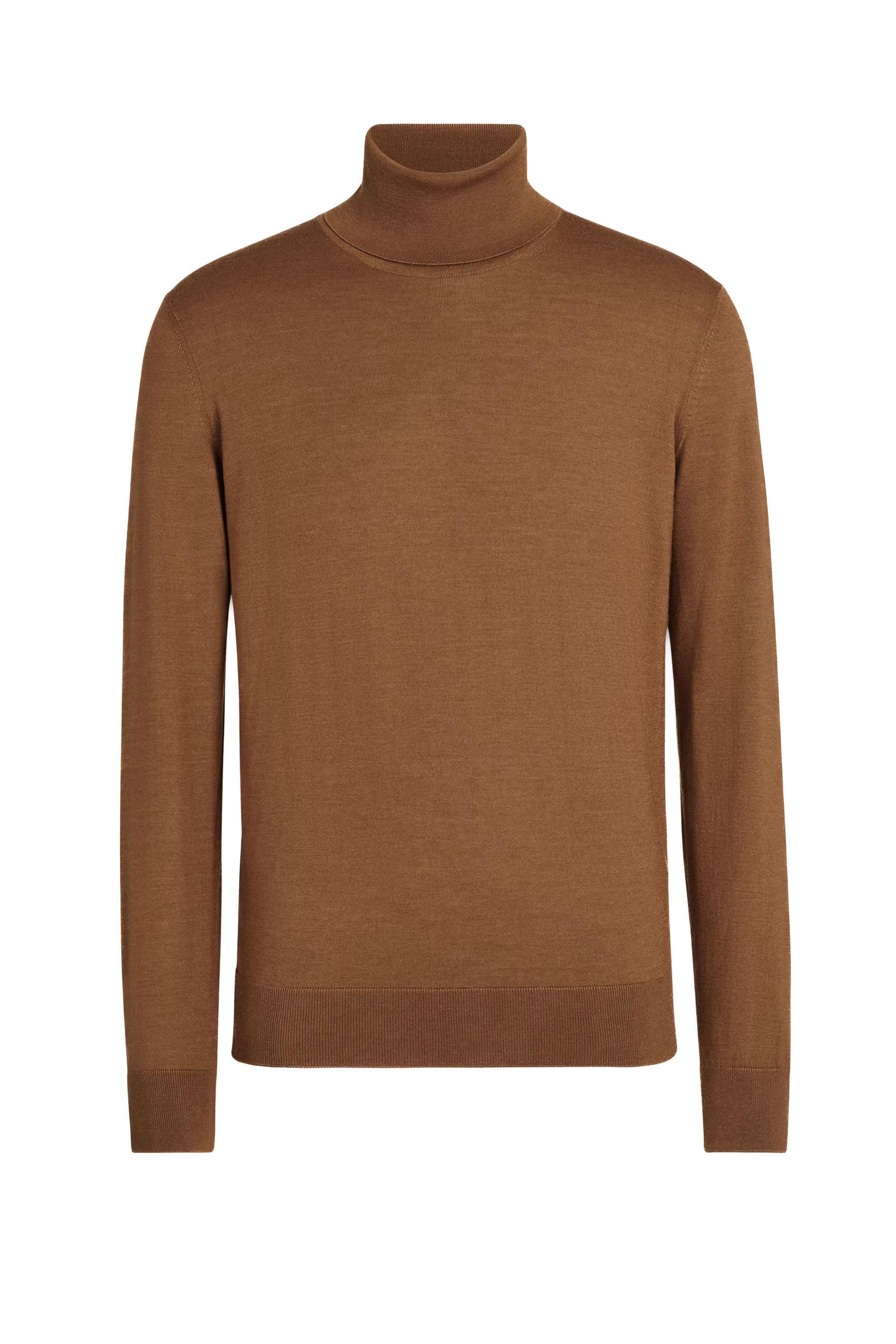 Zegna Maglia dolcevita in cashmere-seta E8J00 120/2 N95