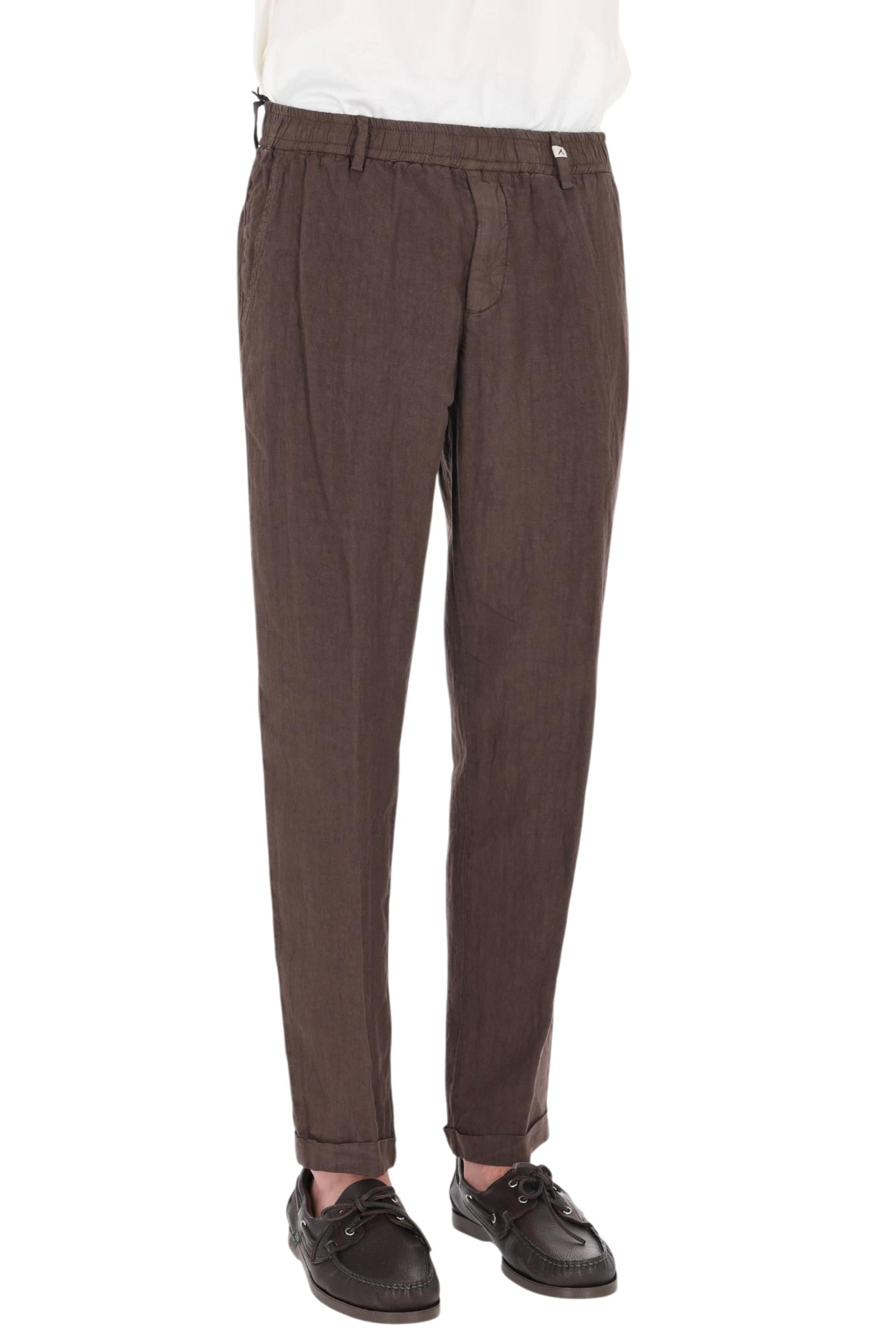 Myths Pantalone Ares in puro lino con vita elasticata 26M26L 72 82