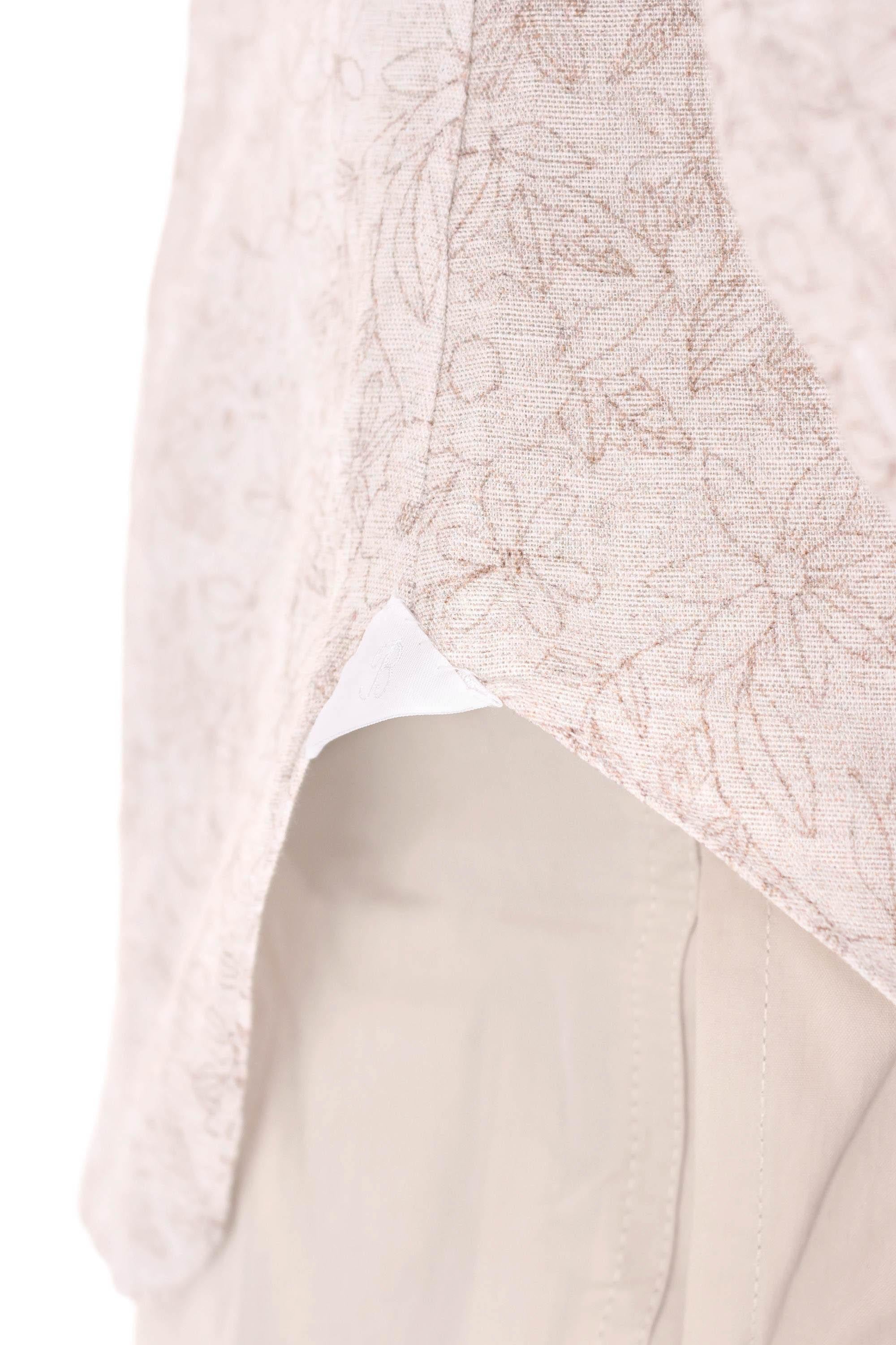 Barba Camicia Dandylife floreale in lino-cotone LIU13P0154047.U 0001