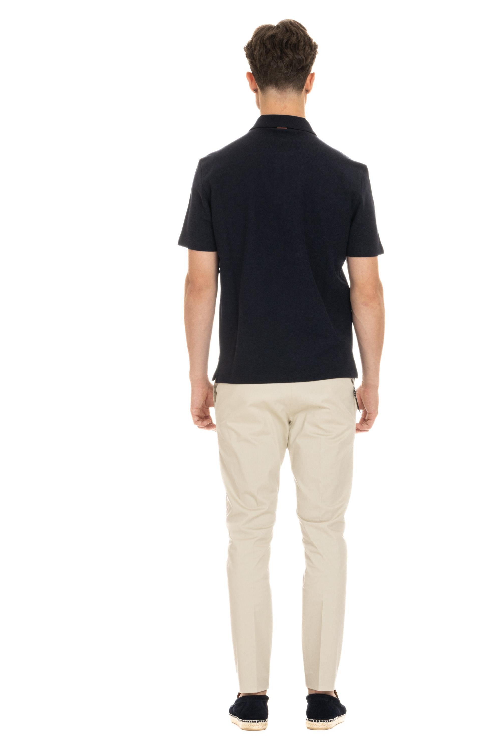 Zegna Polo in piquet di cotone UD321 A7-D781 B09