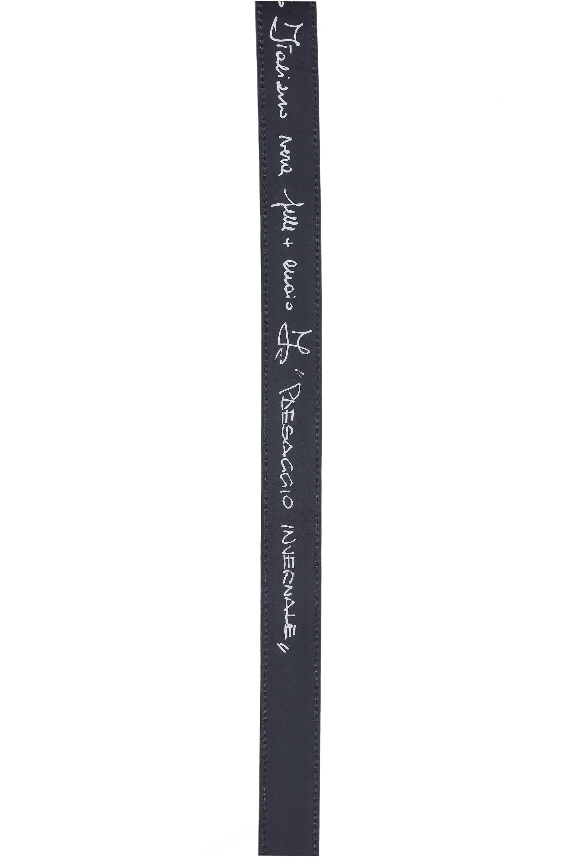 Artigianato Italiano Cintura artigianale in pelle "Paesaggio Invernale" PAESAGGIO INVERNALE MLTCLR