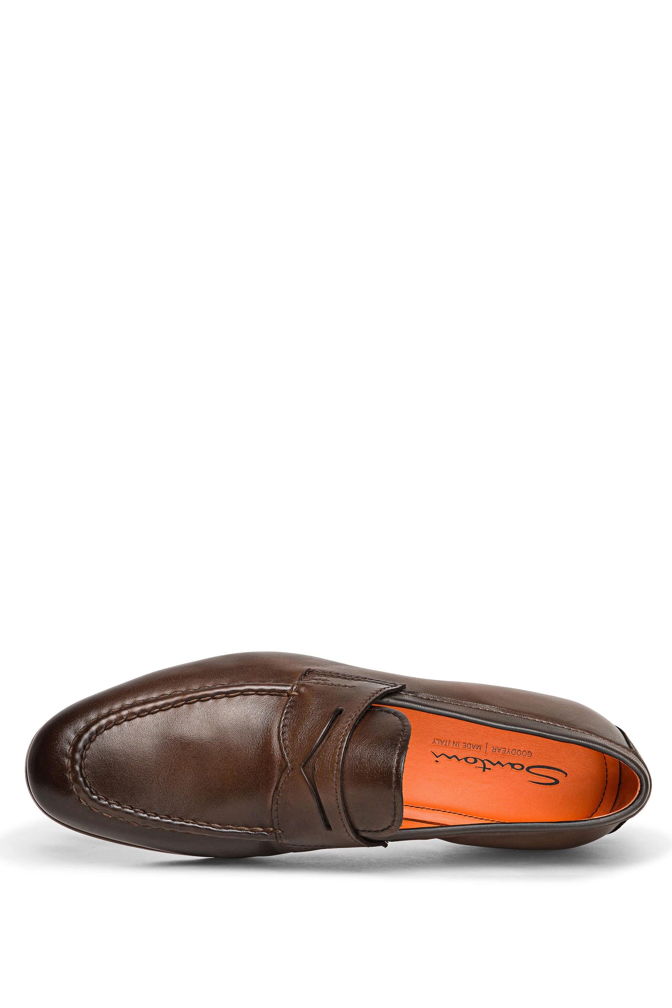 Santoni Mocassino Goodyear in pelle MCNC18007SA4BSLF T50