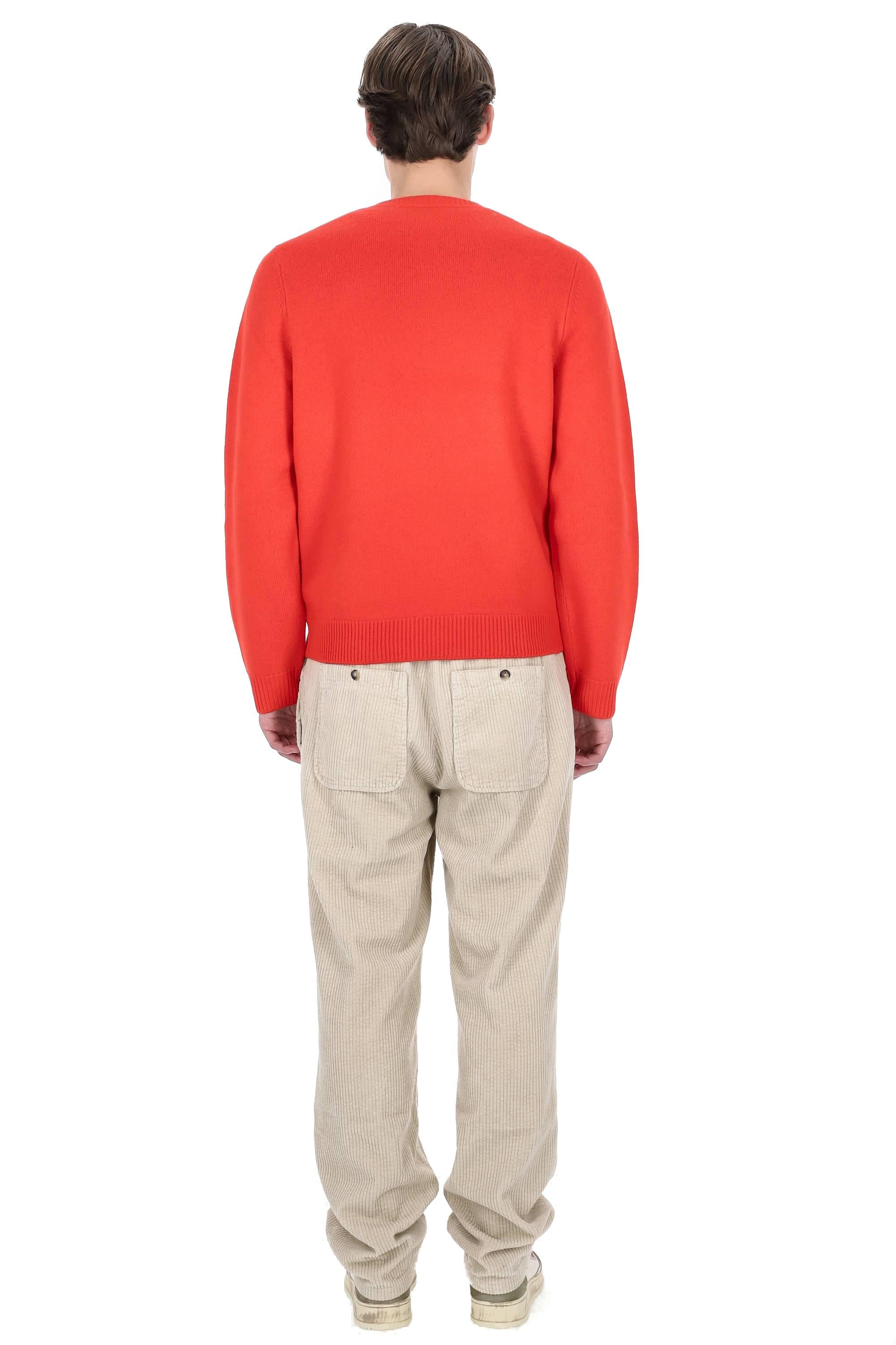 A.P.C. Maglia girocollo in lana modello Edward WVBDK-H23059/2 GAA-ROUGE